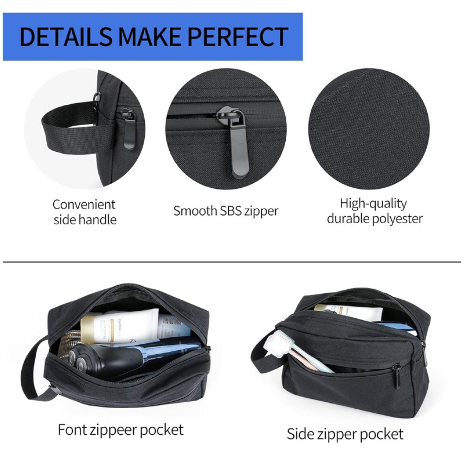 Travel Toiletry Organizer Bag