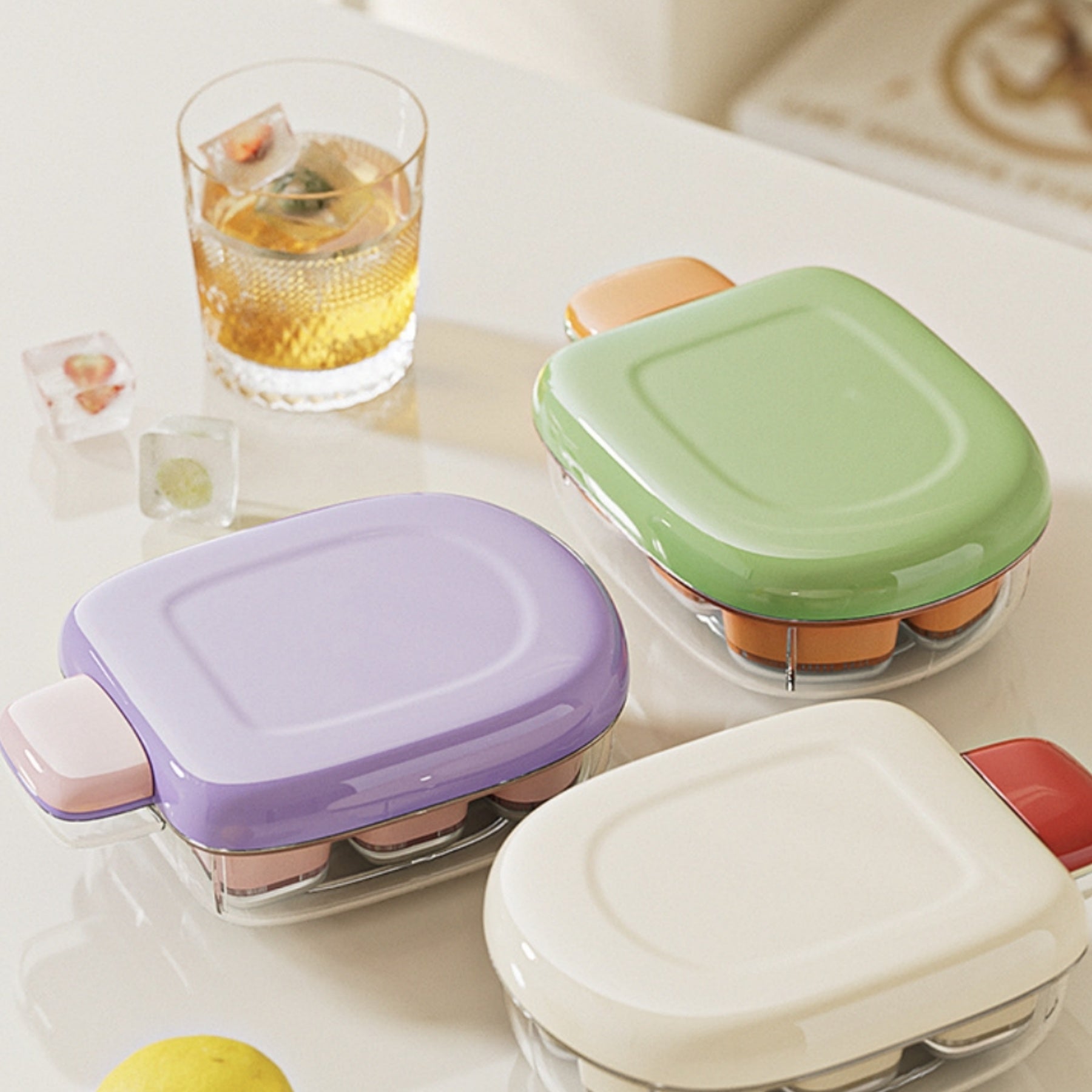 Food-grade Ice Cube Tray With Lid