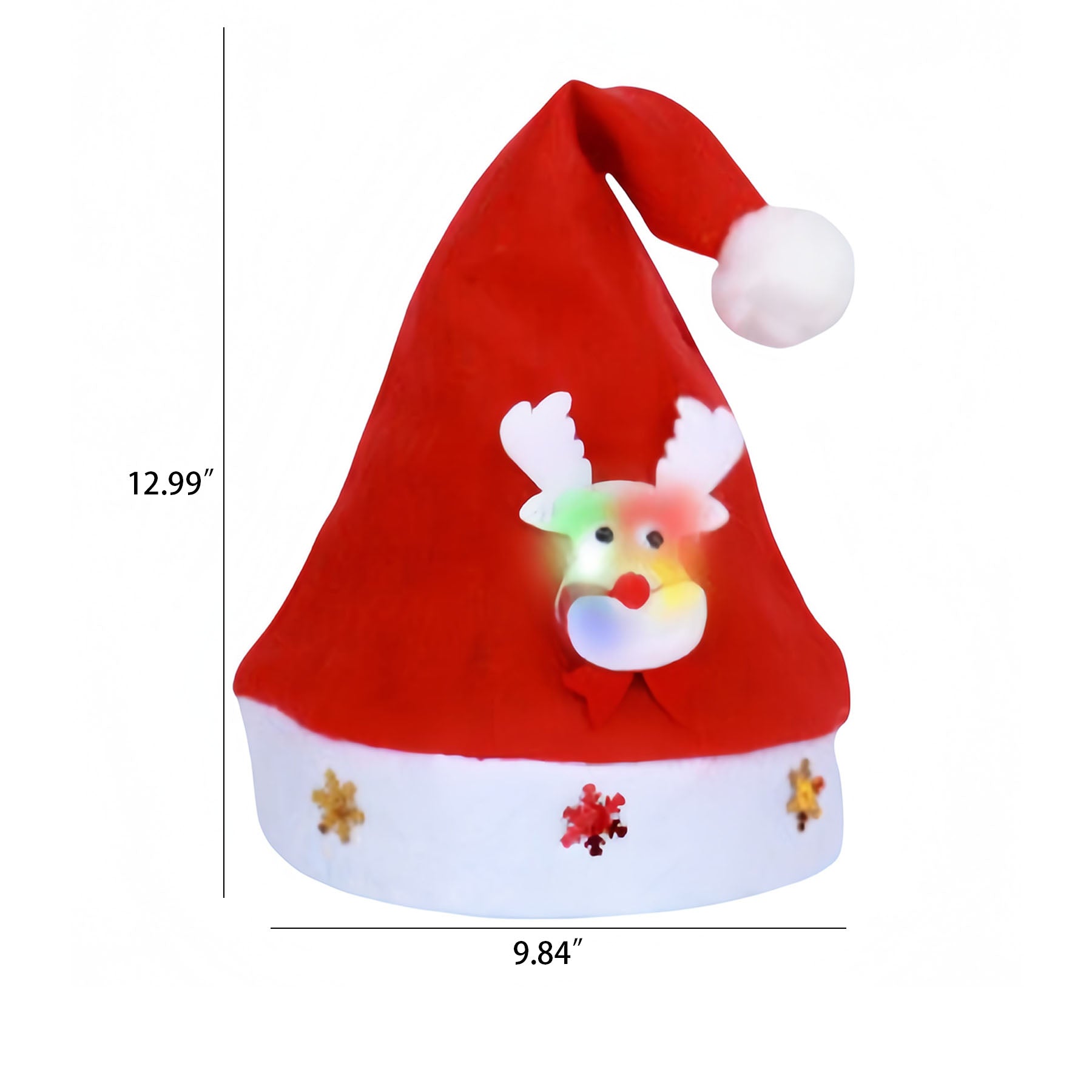 Cartoon Glowing Christmas Hat