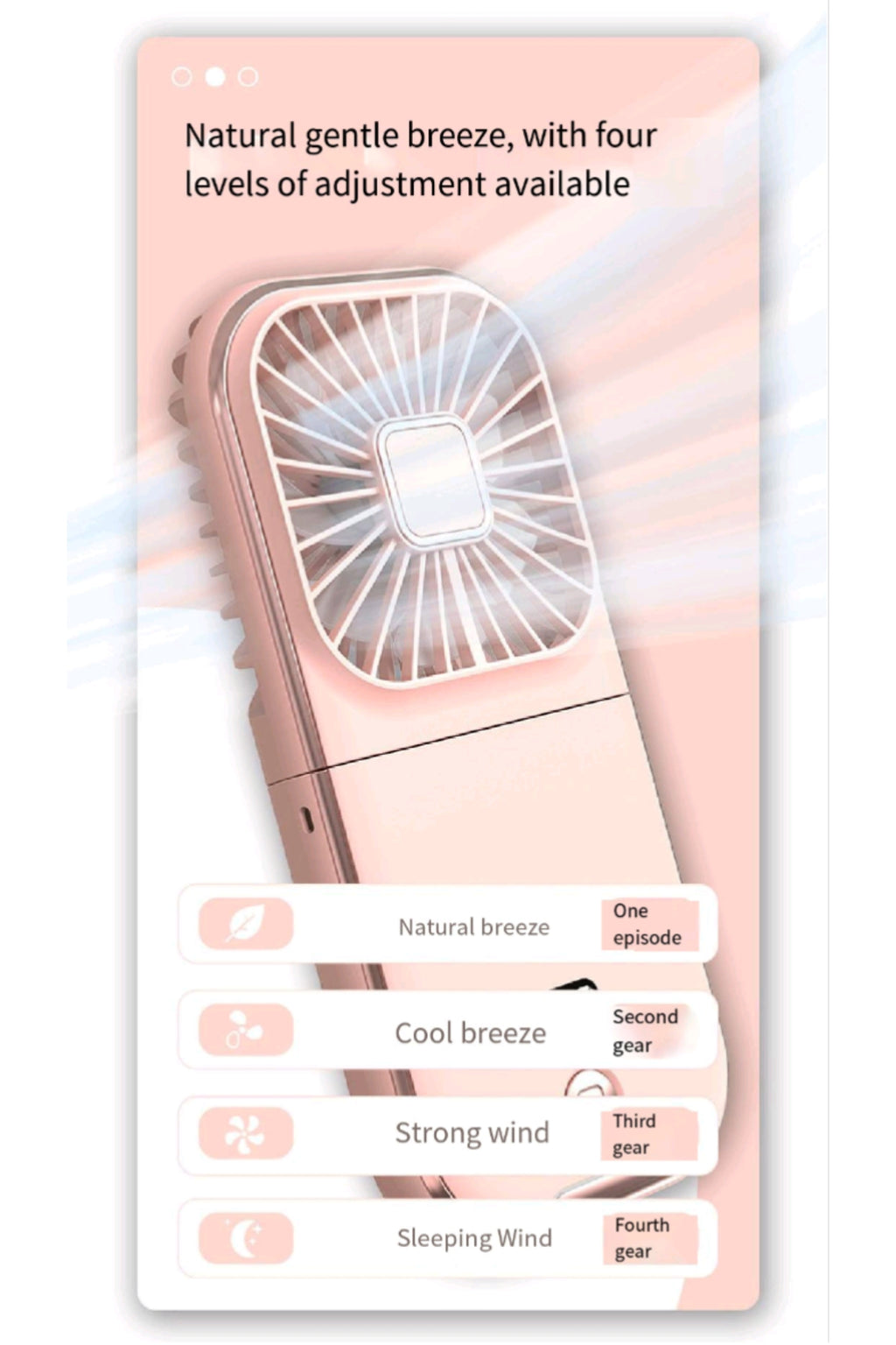 Neck Hanging Foldable Power Bank Fan