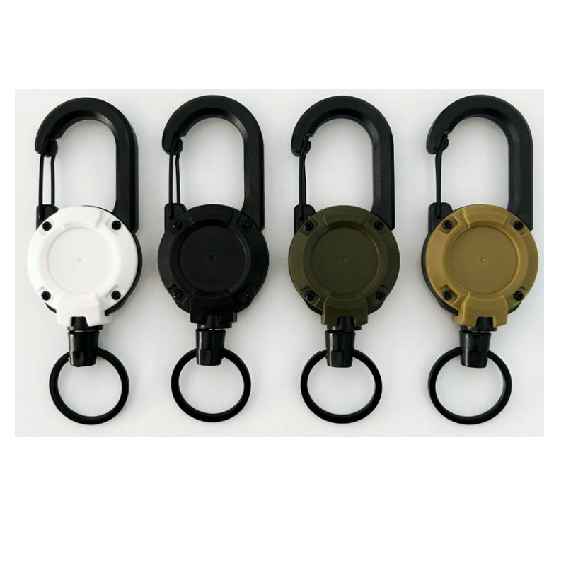 Retractable Keychain Clip Id Holder