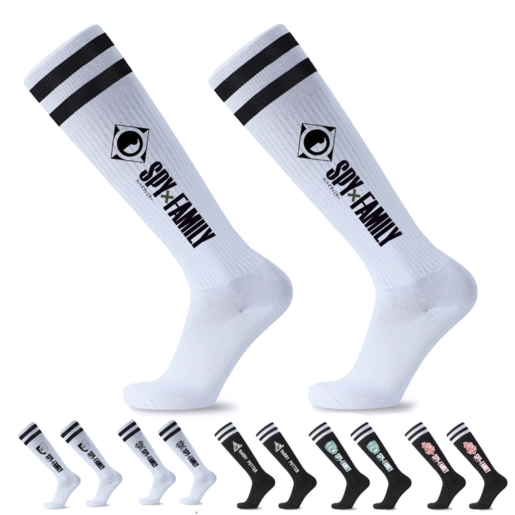 Anime Style Moisture-Wicking Cotton Knee High Socks