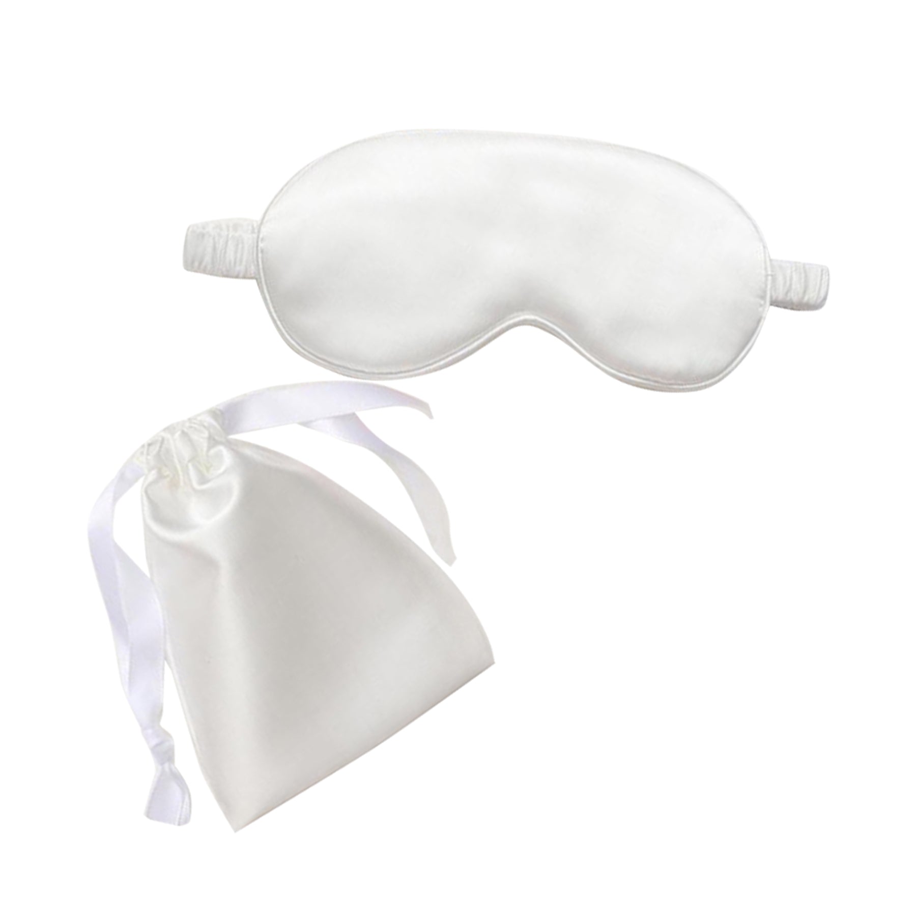 Imitation Silk Storage Eye Mask Cloth Bag Two-Piece Set