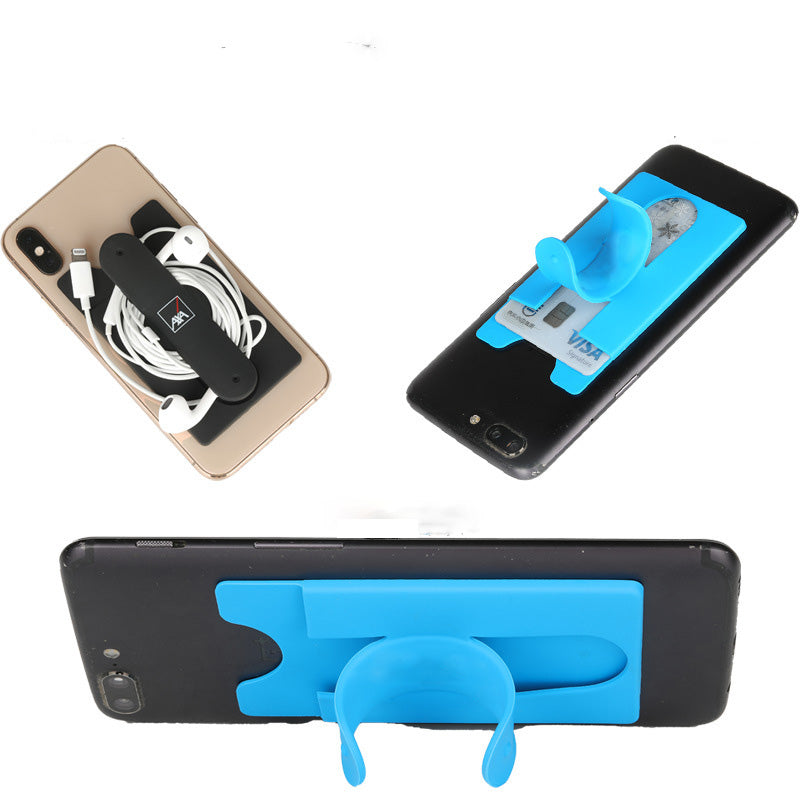Silicone Mobile Wallet With Phone Kickstand