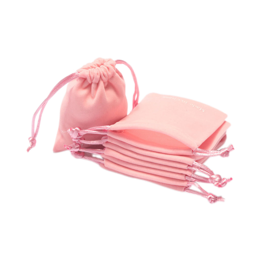 Custom Knitted Bottom Velvet Drawstring Bag