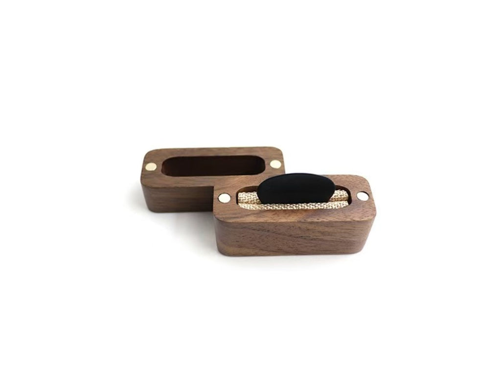 Wooden Guitar Pick Storage Box