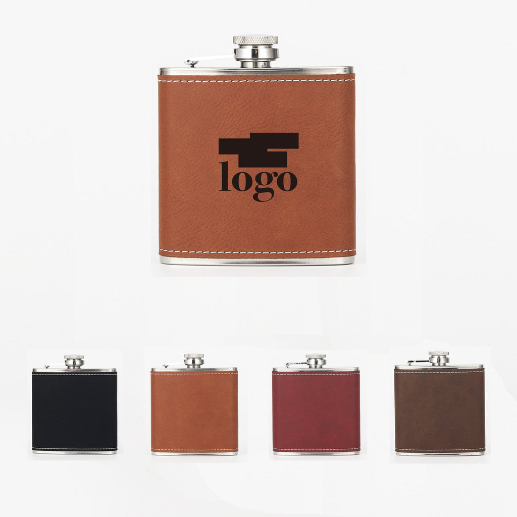 Leather Portable Outdoor Hip Flask