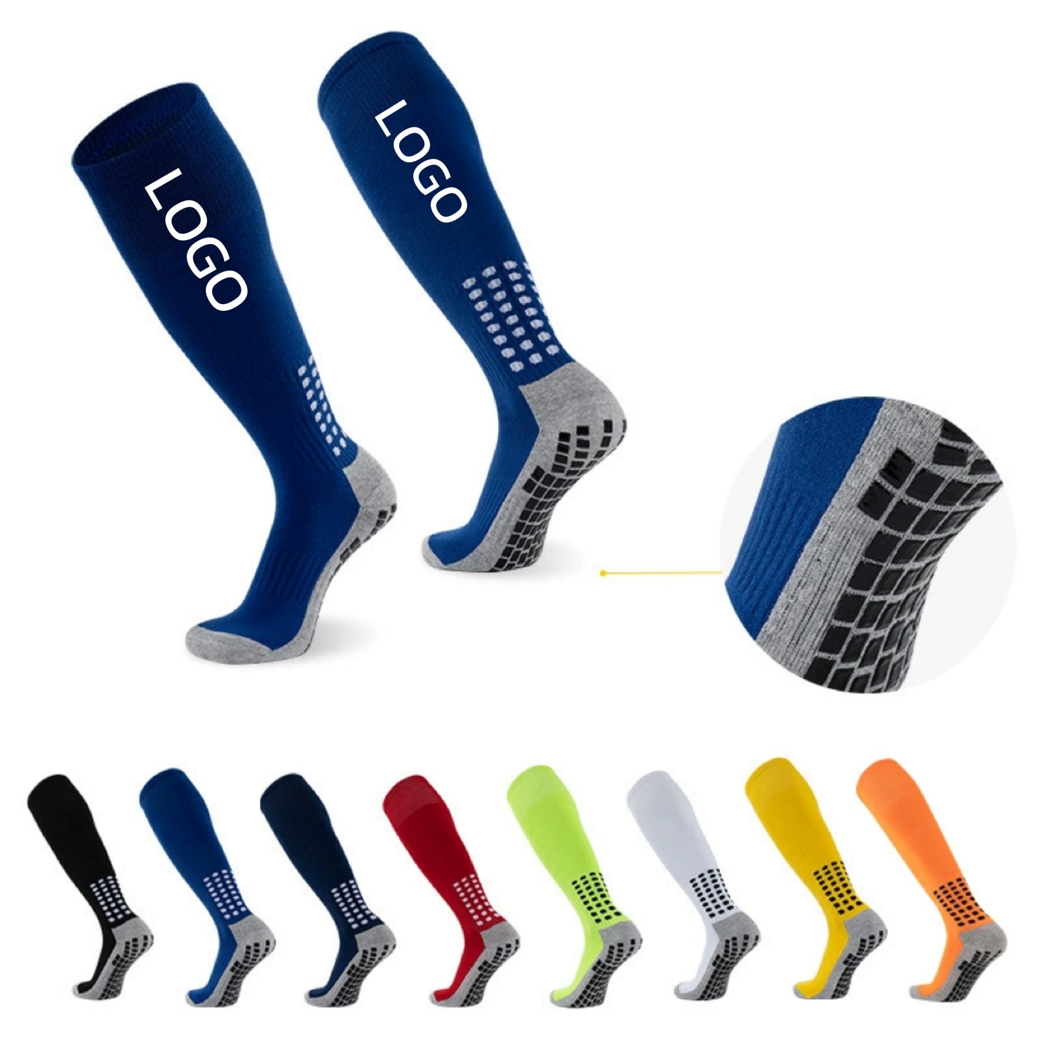 Men's Long Anti-Slip Soccer Socks