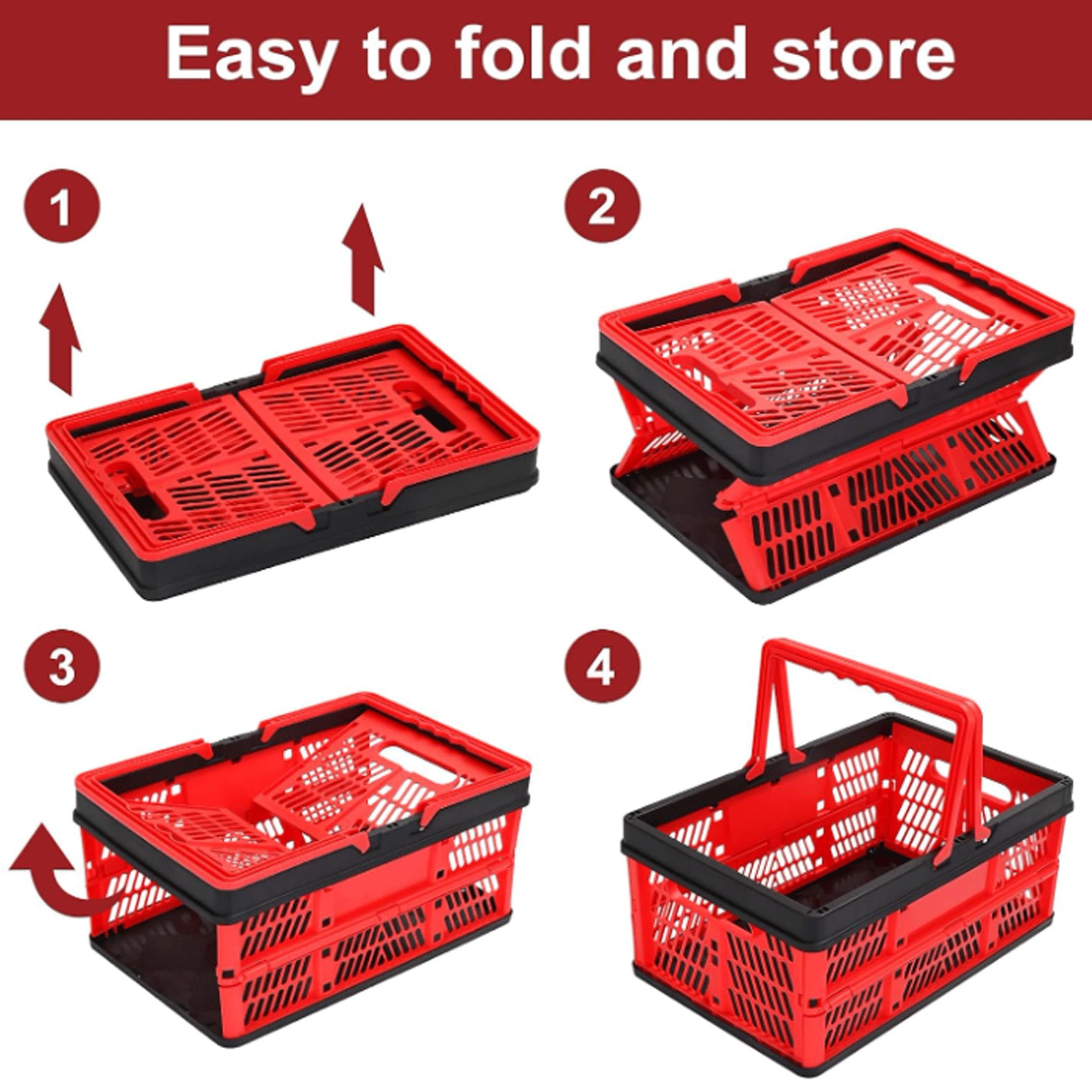 Plastic Collapsible Storage Crate