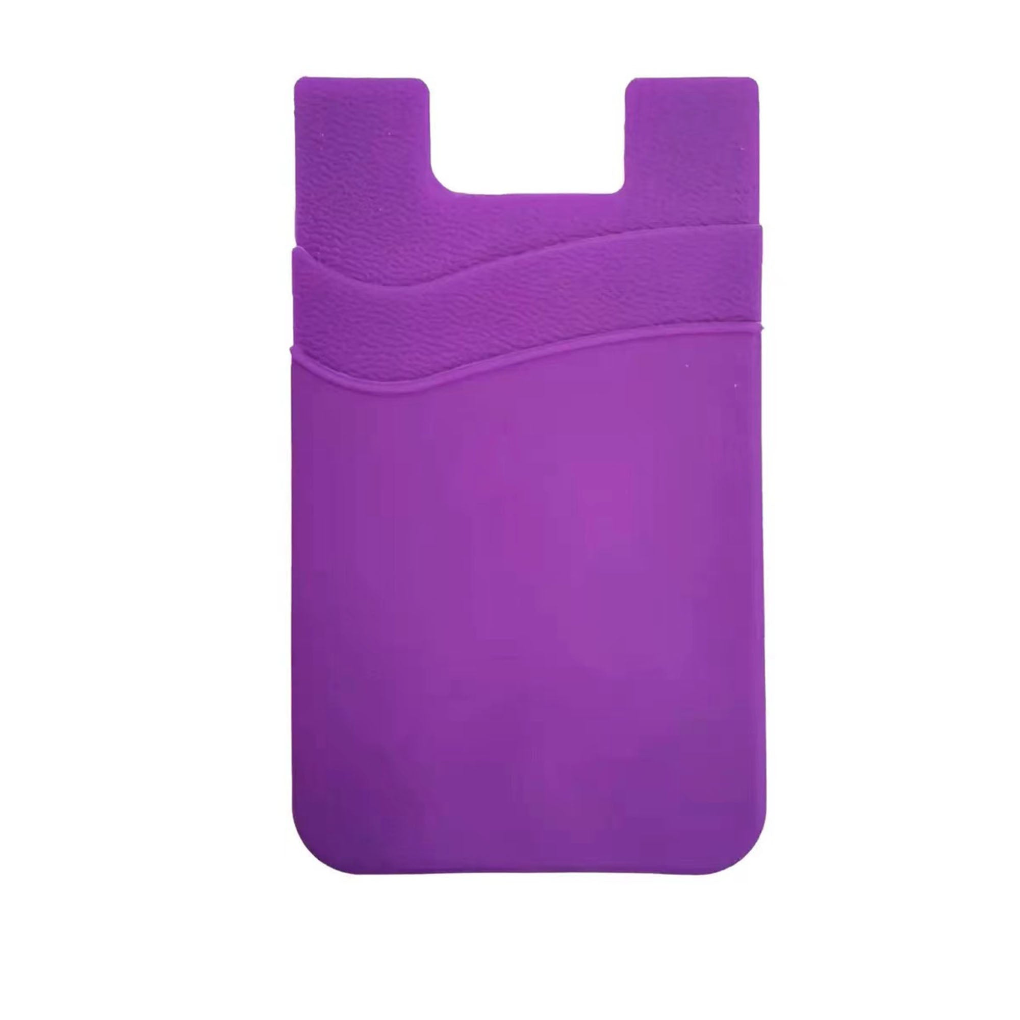 Silicone Double - Layer Phone Card Holder Back Sticker