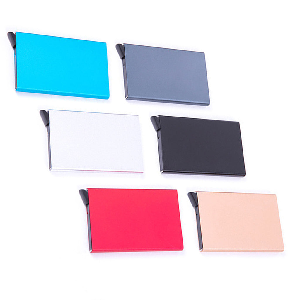 Pop Up RFID Blocking Slim Aluminum Card Holder