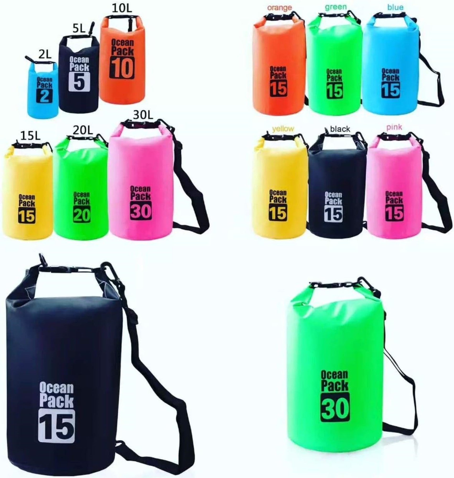 15L Outdoor Backpack Waterproof Pvc Dry Bag