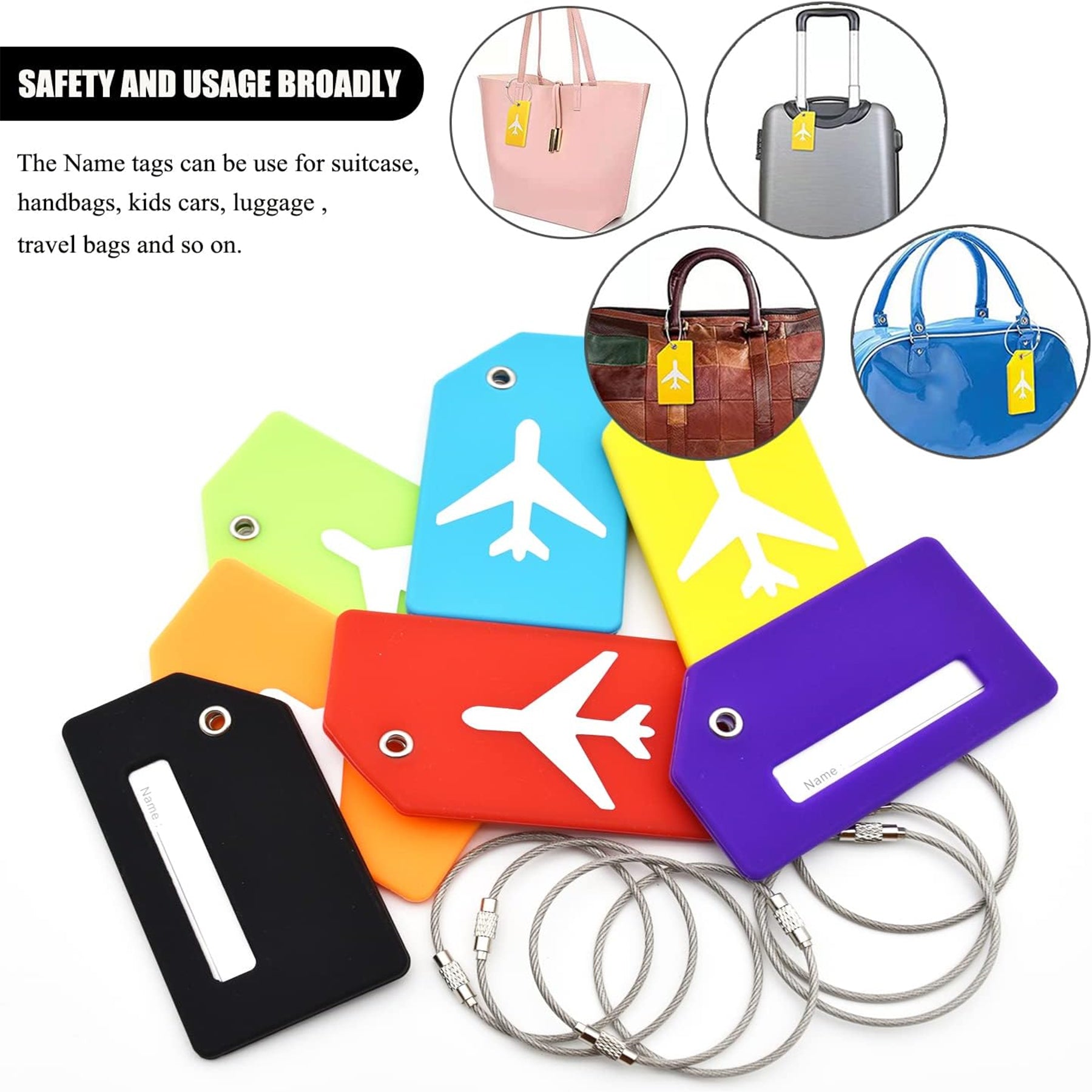 Silicone Luggage Tag With Name Id Card