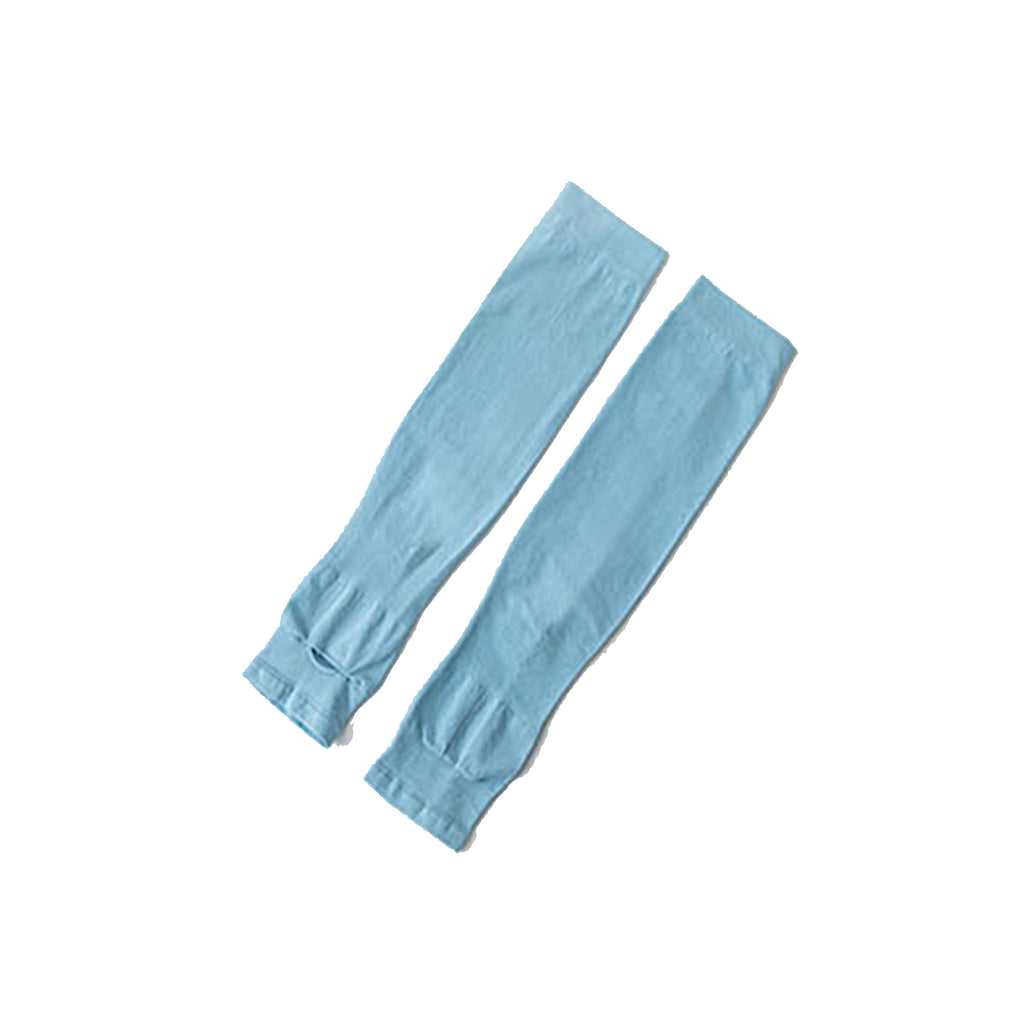 Solid Color Men's and Women's Ice Silk Sleeves for Summer UV Protection