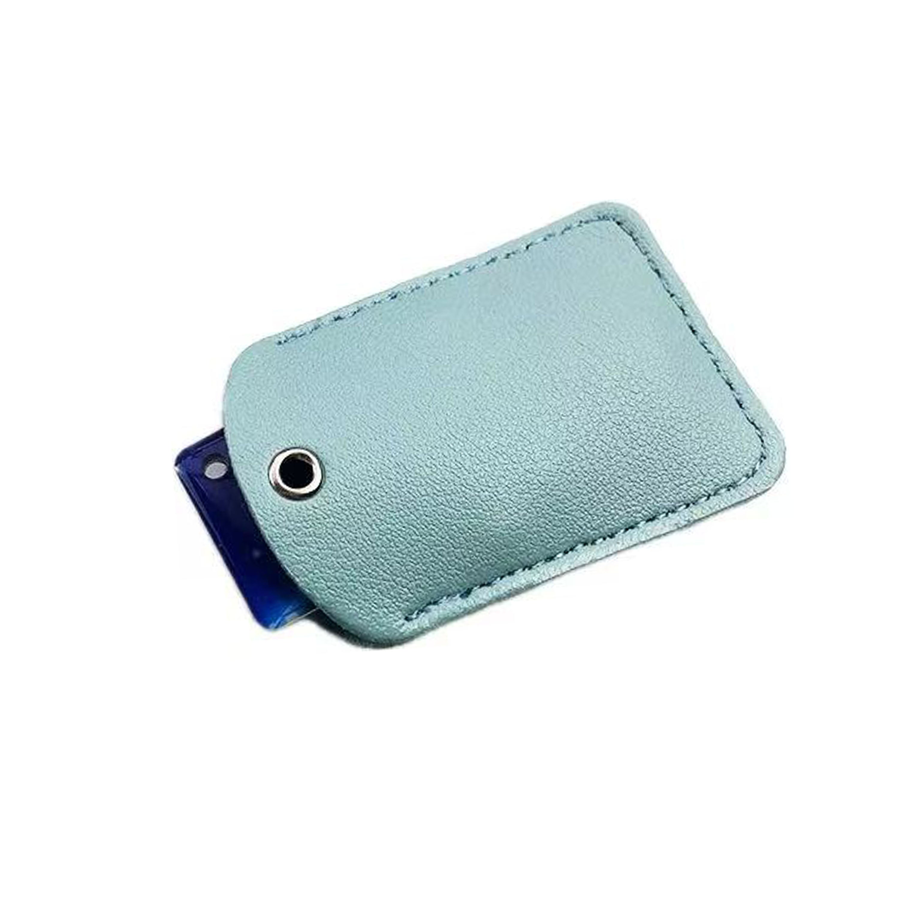 Pu Leather Card Case With Keychain