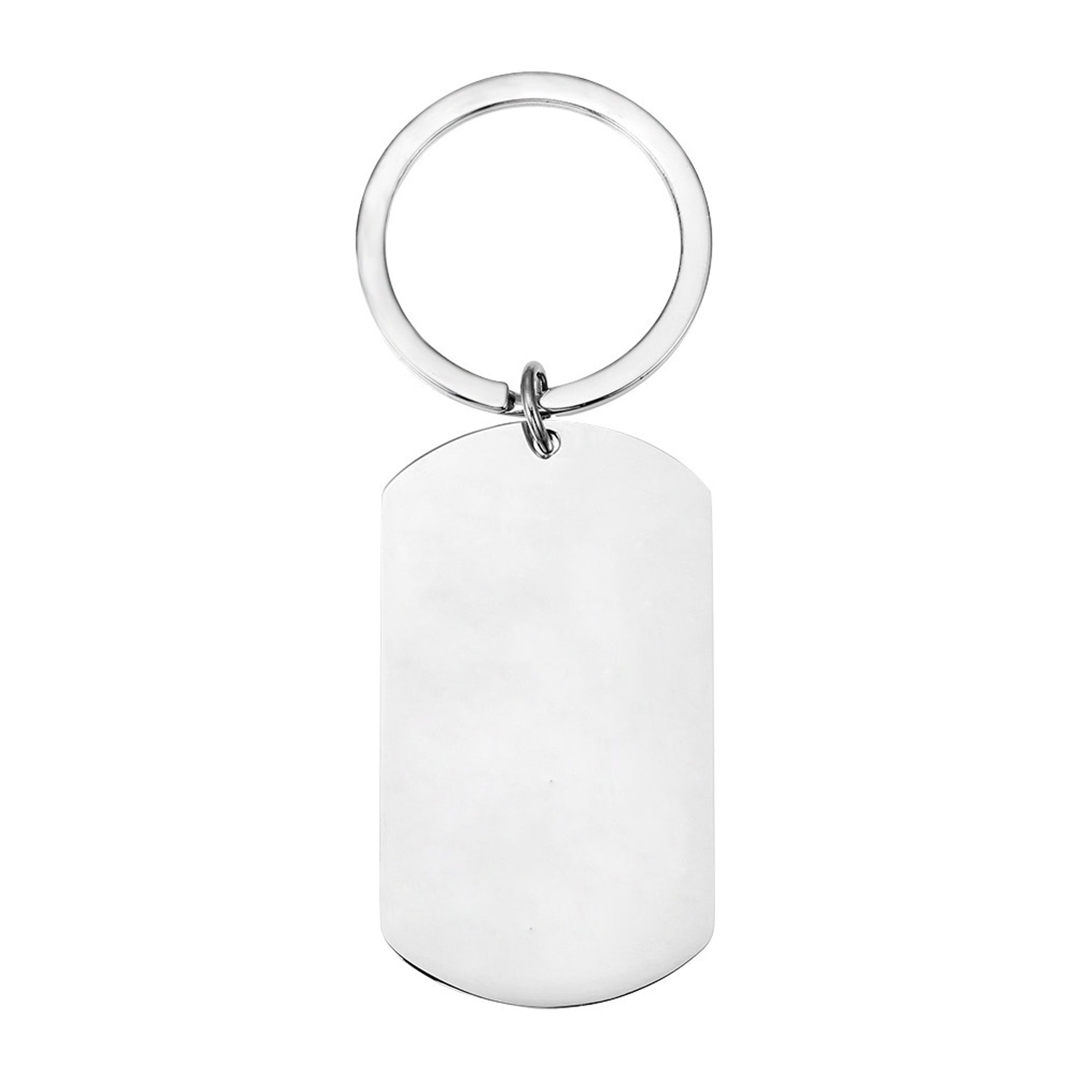 Rectangle Metal Keychain & Dog Tag