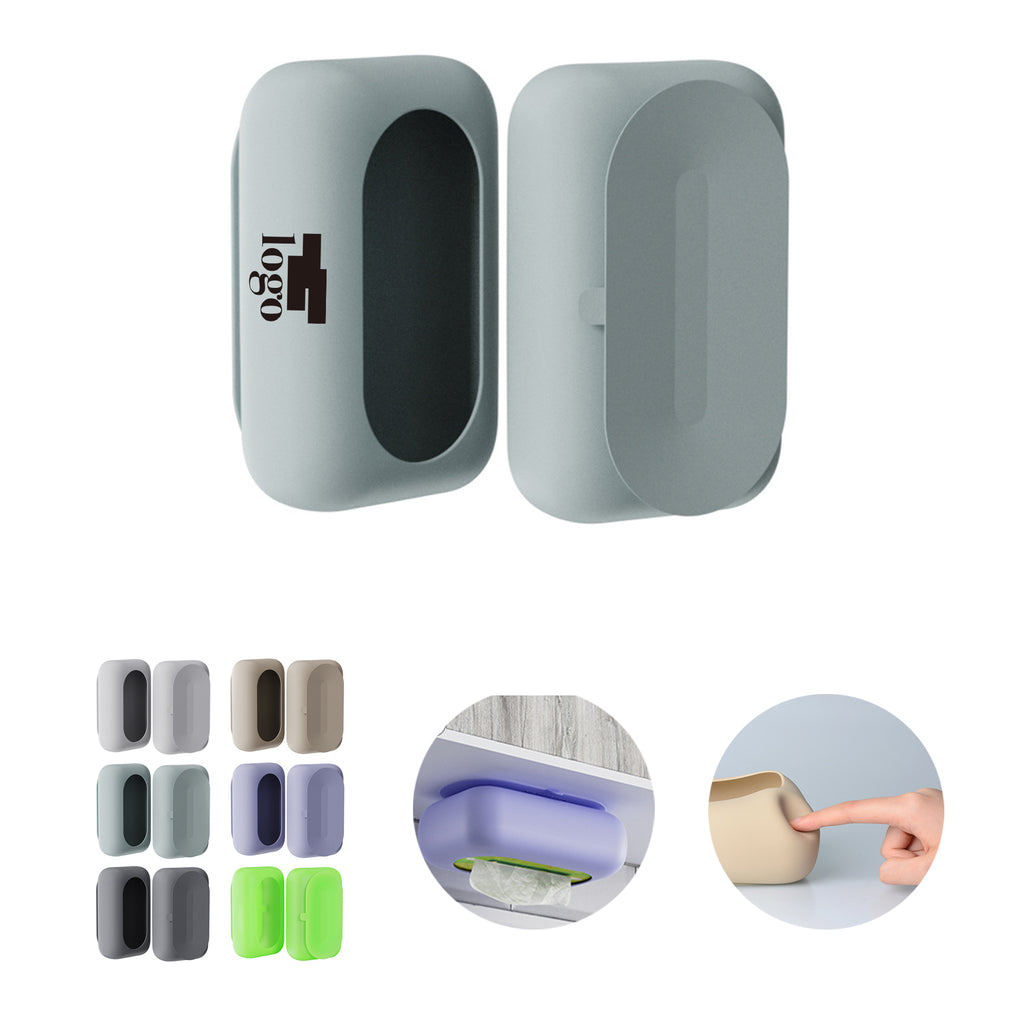 Portable Silicone Suction Cup Tissue Box