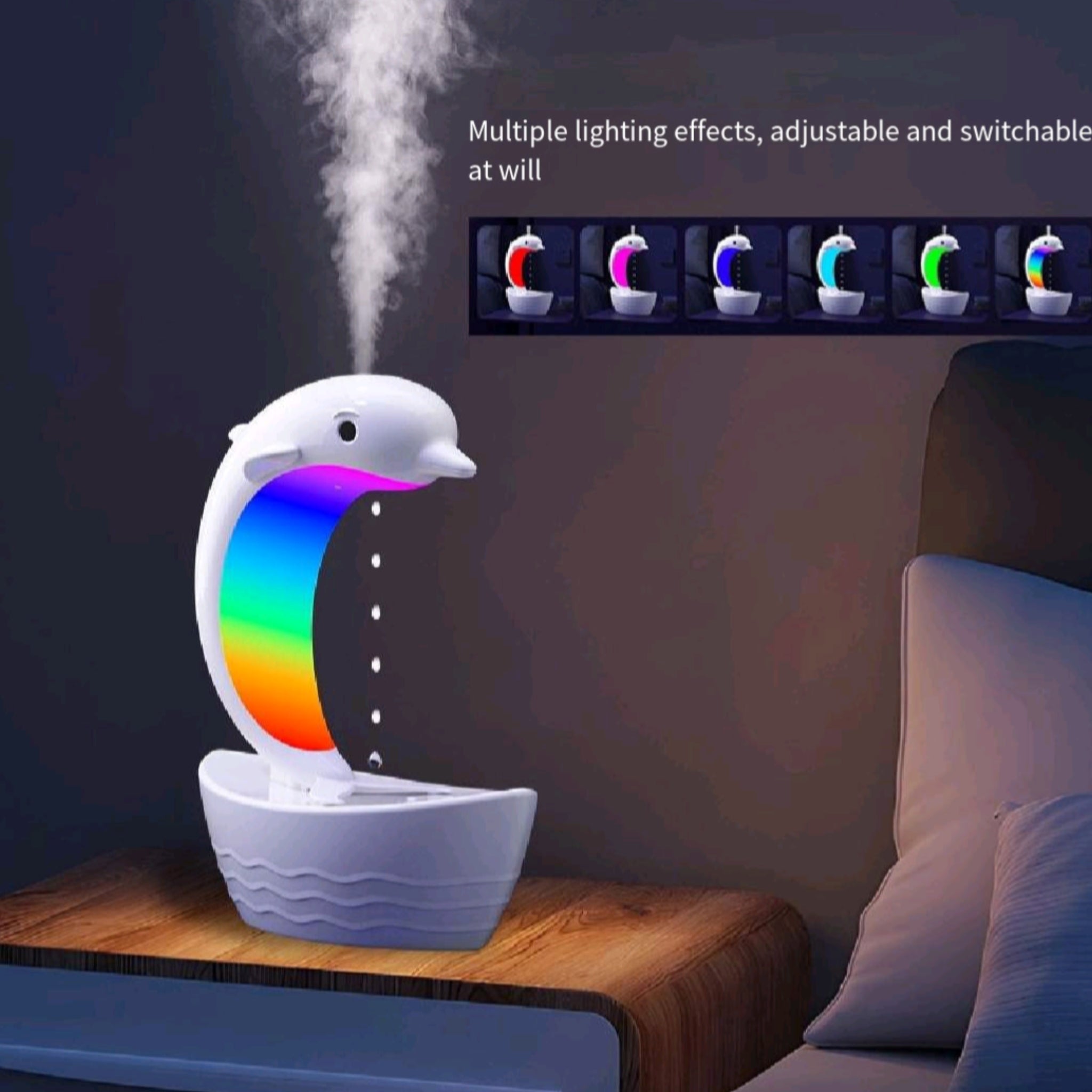 Gravity Defying Humidifier Bluetooth Speaker Rgb Light