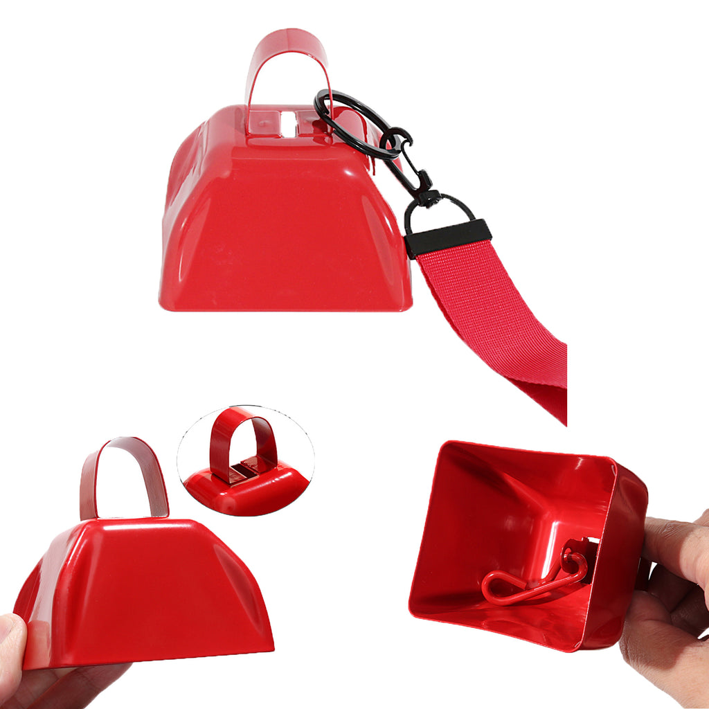 3-Inch Cowbell Hand Bell-Wrist Strap Craft
