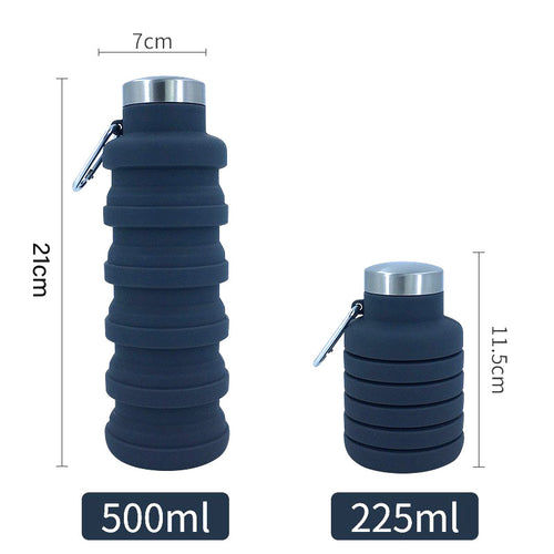 17Oz Retractable Silicone Sports Bottle
