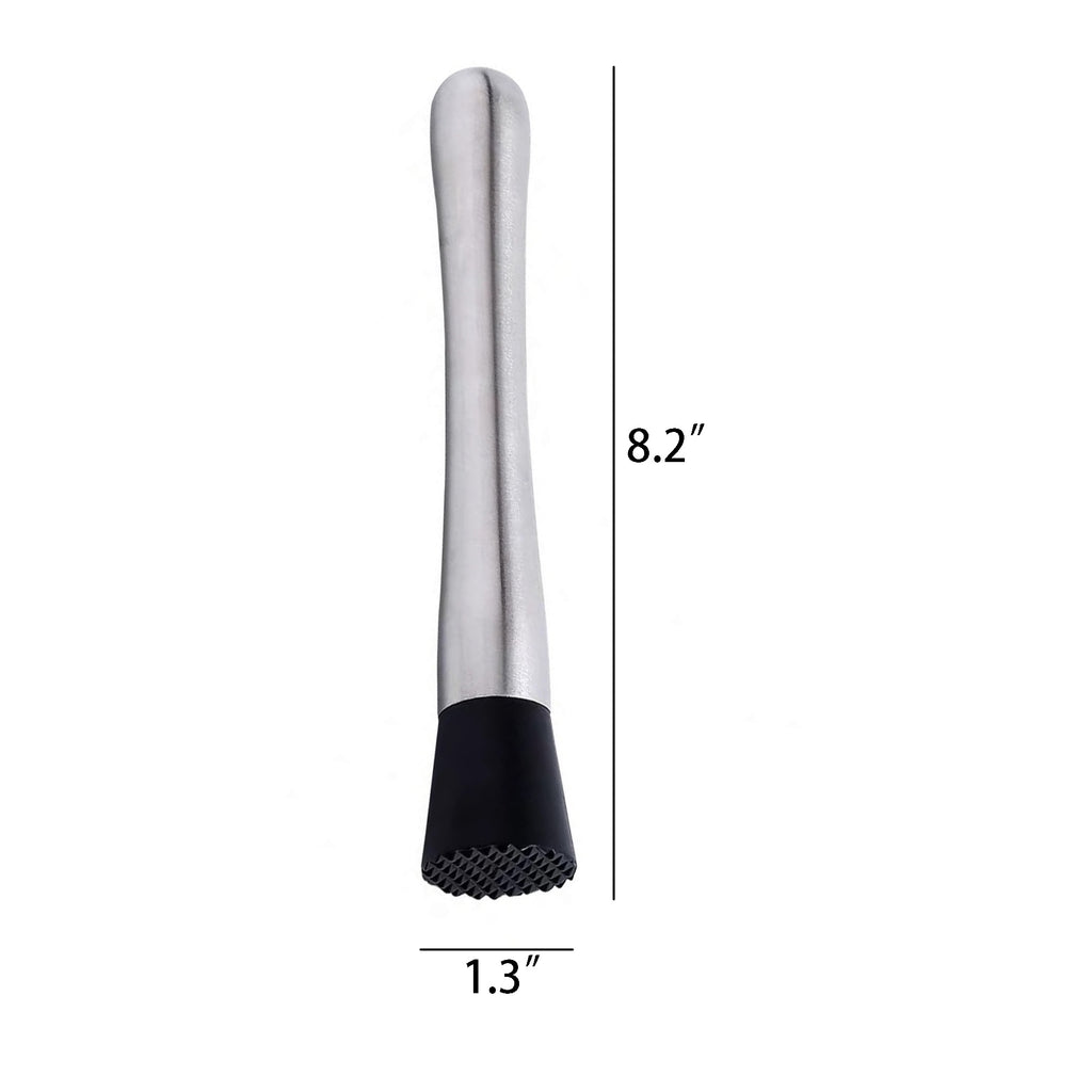 8.2" Stainless Steel Cocktail Muddler Lemon Hammer