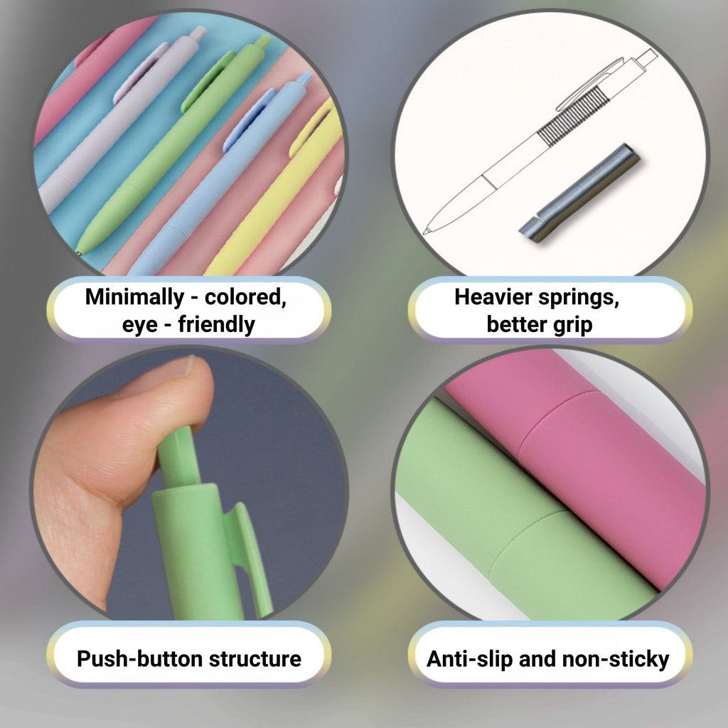 Pastel-colored Gel Pens