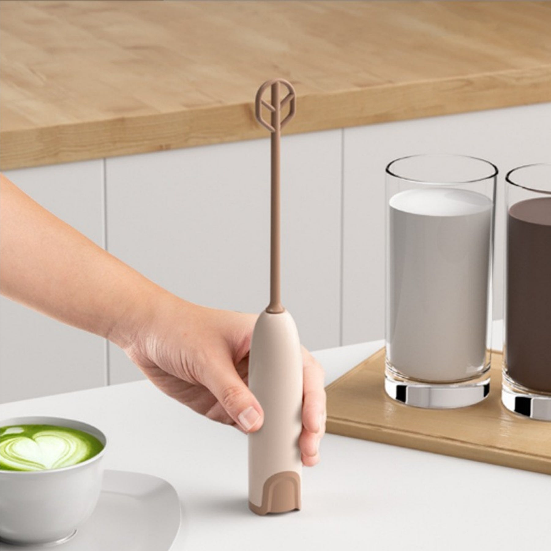 Handheld Stainless Steel Milk Frother