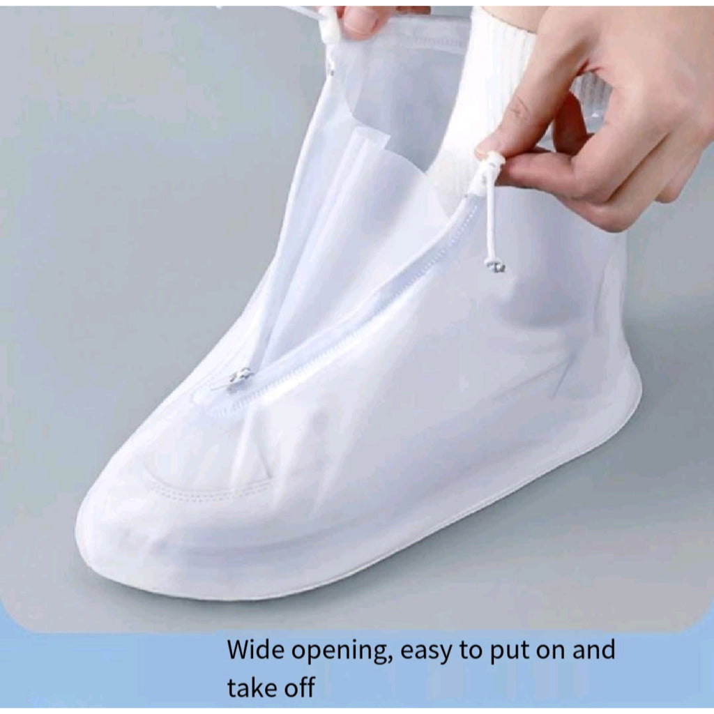 Waterproof Pvc Overshoes Slip Resistant All Sizes
