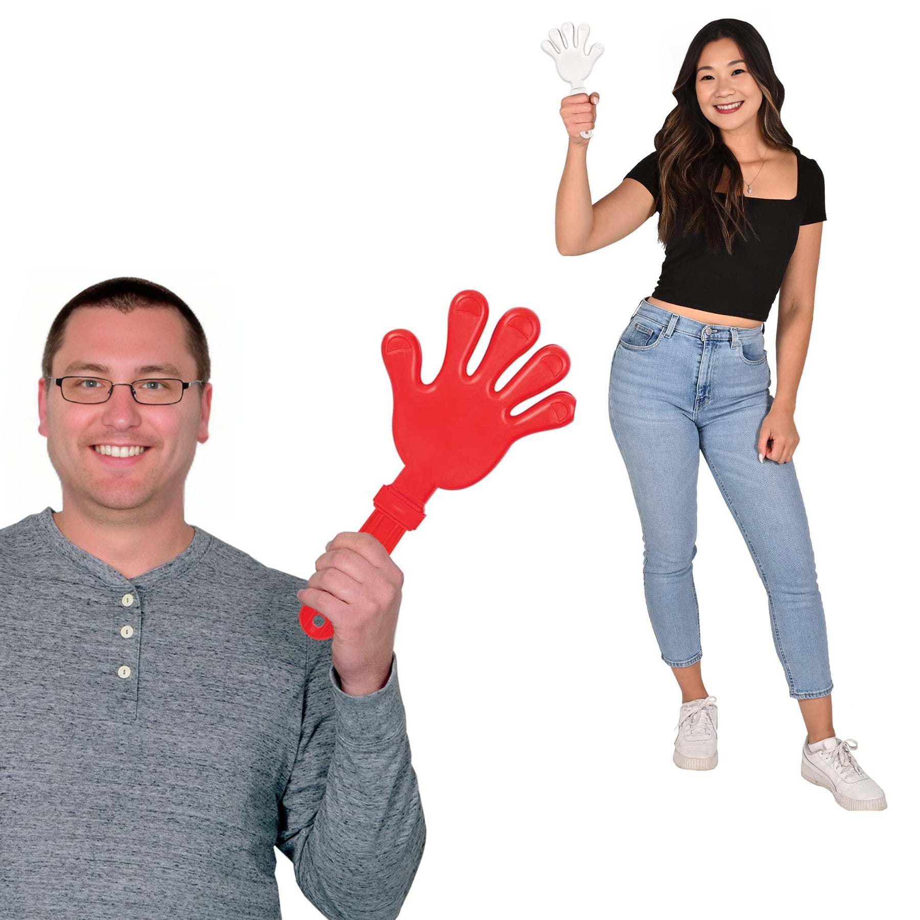 Plastic Cheering Hands Clappers