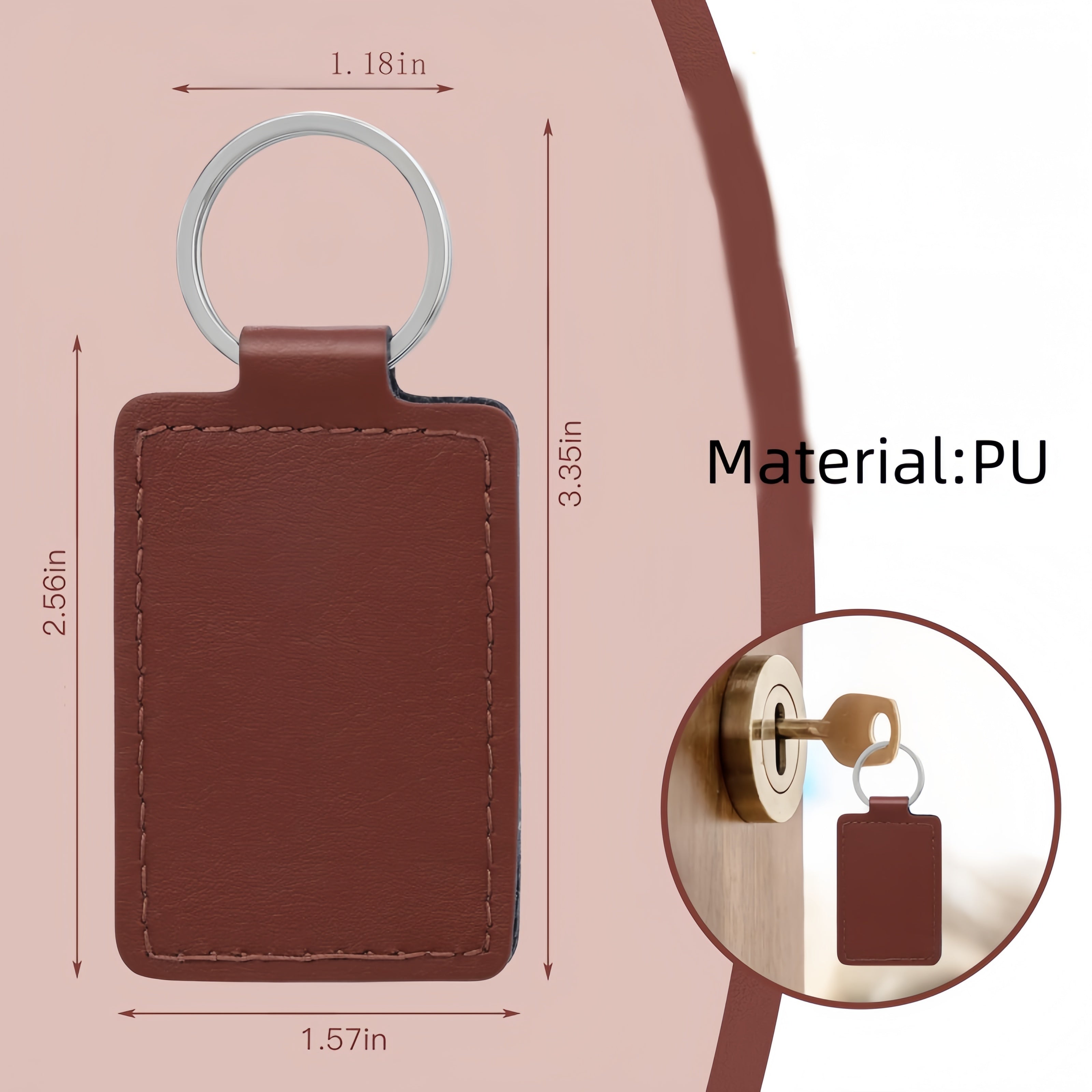 PU Leather Keychain