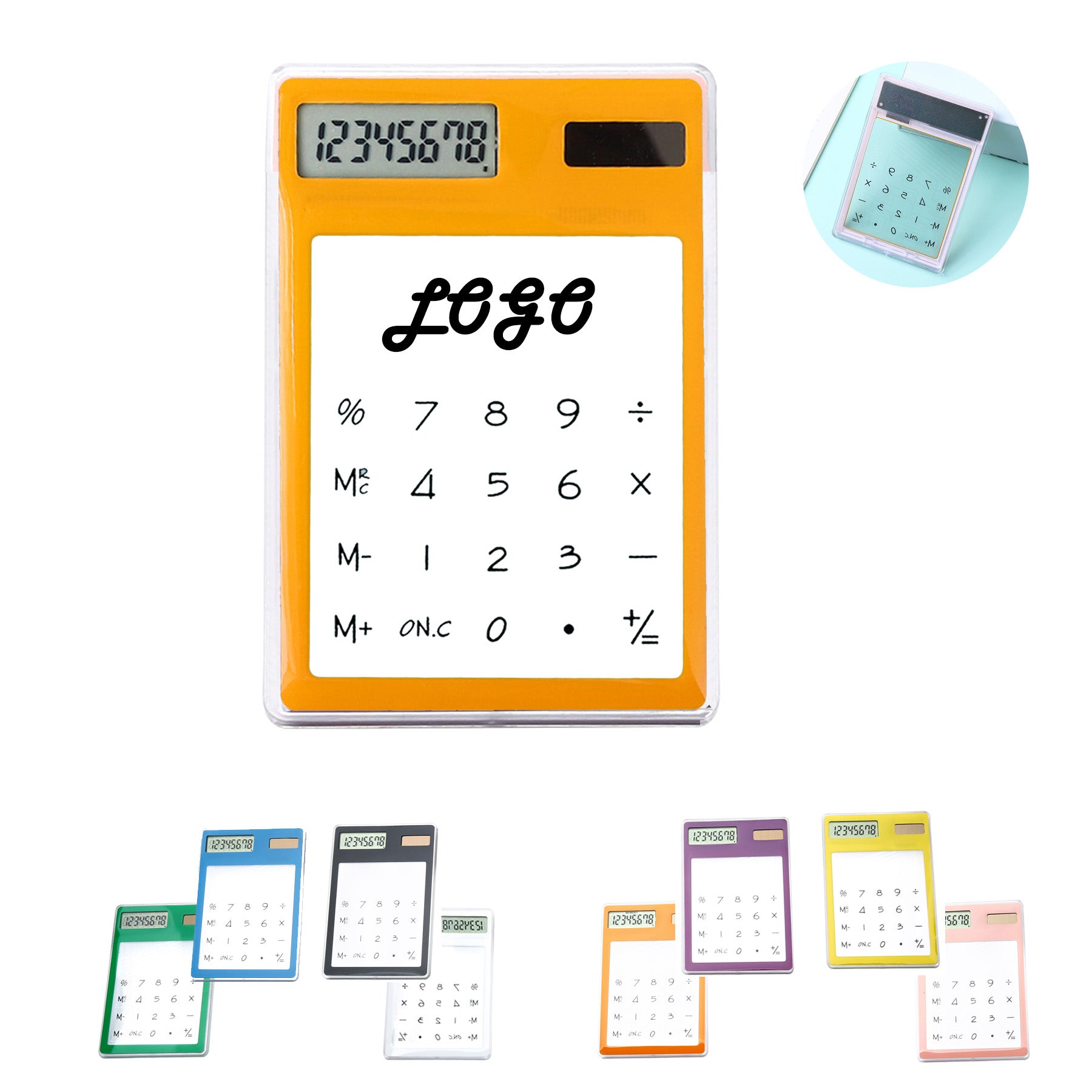 Touch Transparent Solar Power Calculator