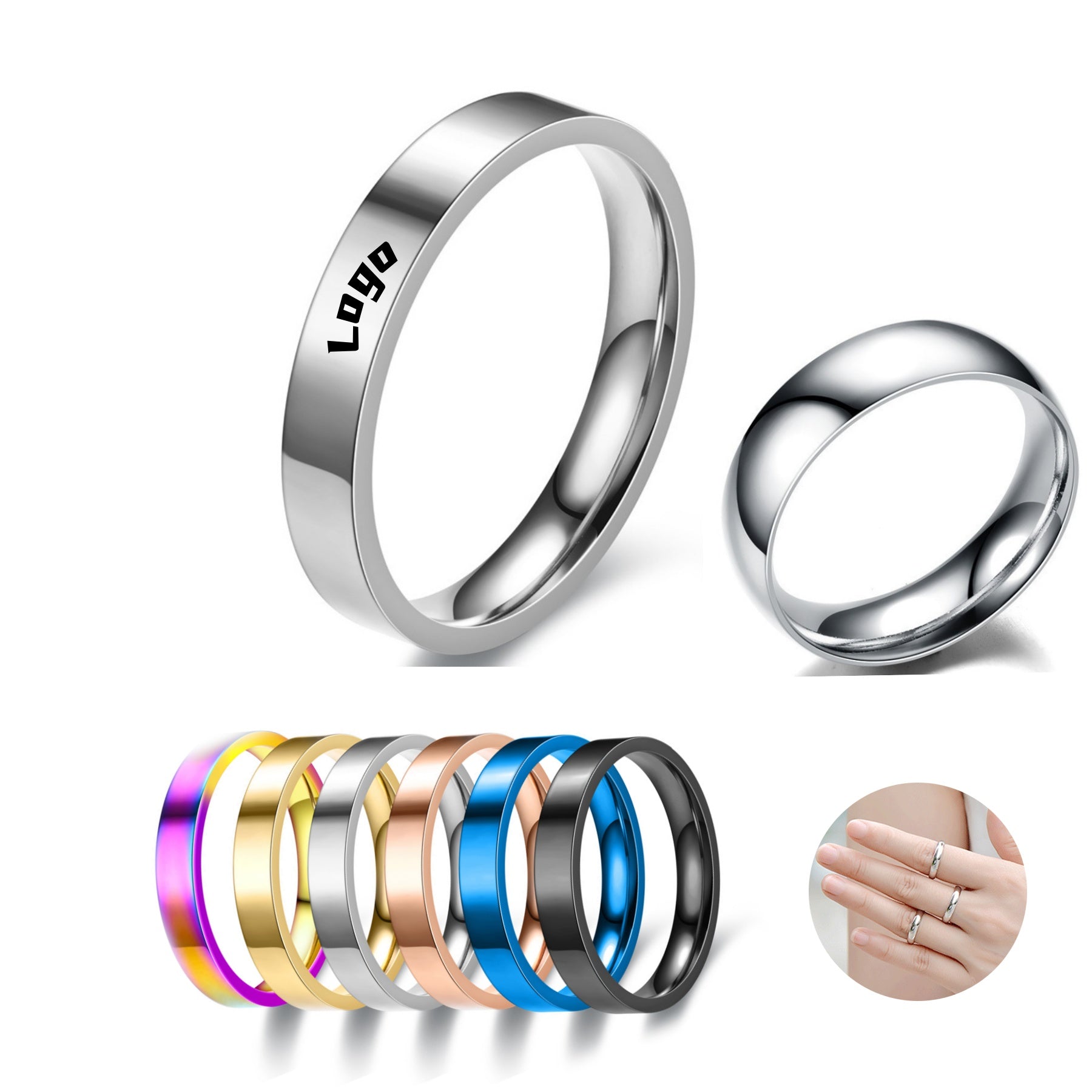 Unisex Stainless Steel Ring