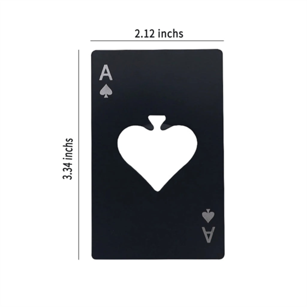 Portable Stainless Steel Poker-Shaped Bottle Opener