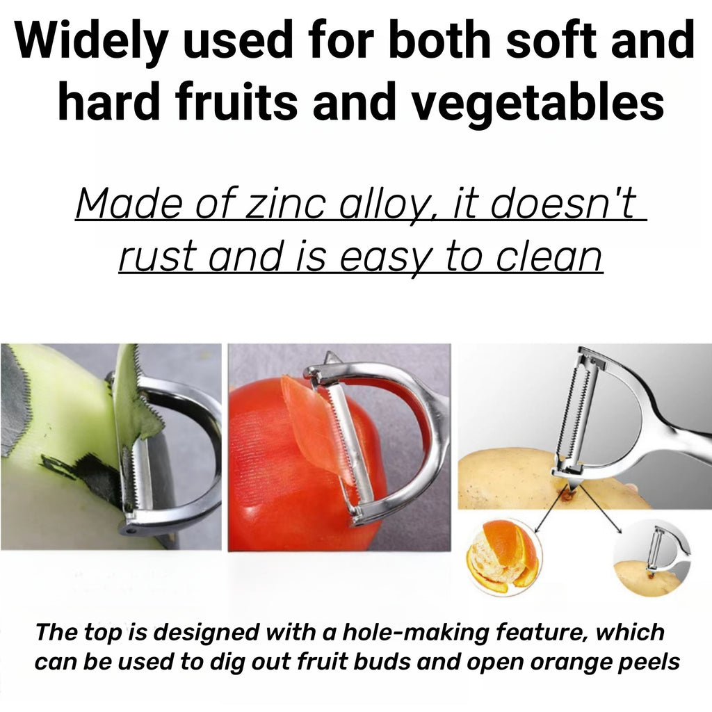 Multi-Functional Stainless Steel Peeler