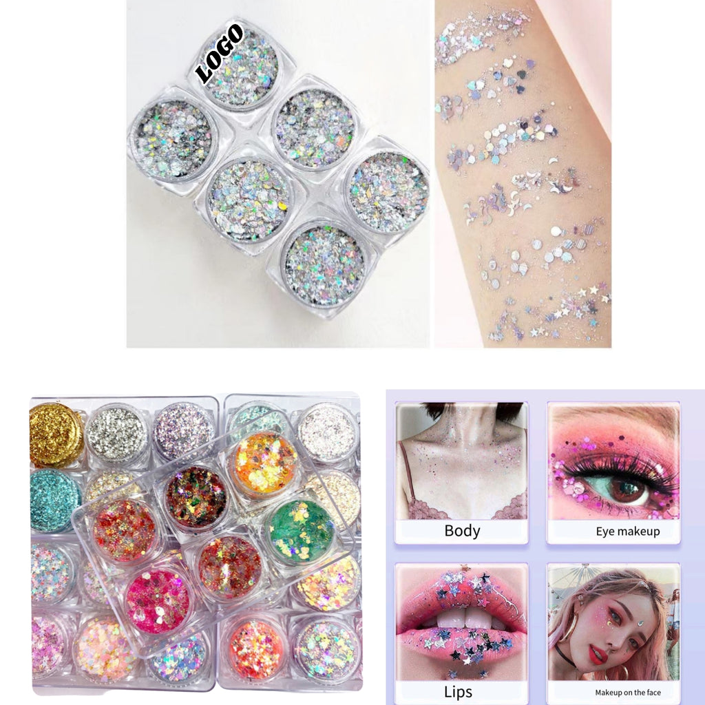 No Glue Kids Body Glitter Gel Biodegradable For Stage Dance