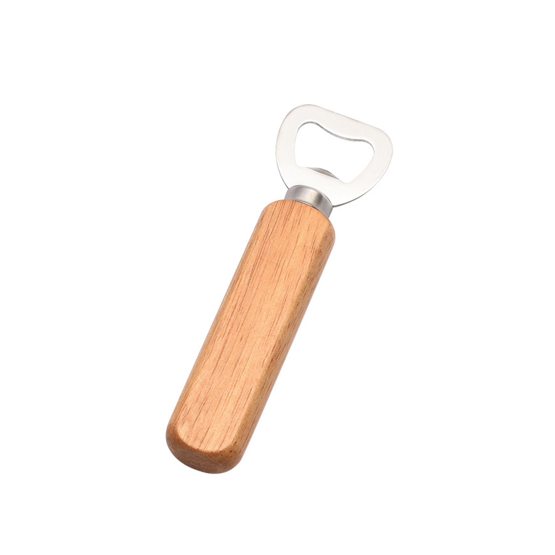 Rubber Wood Handle Bottle Opener