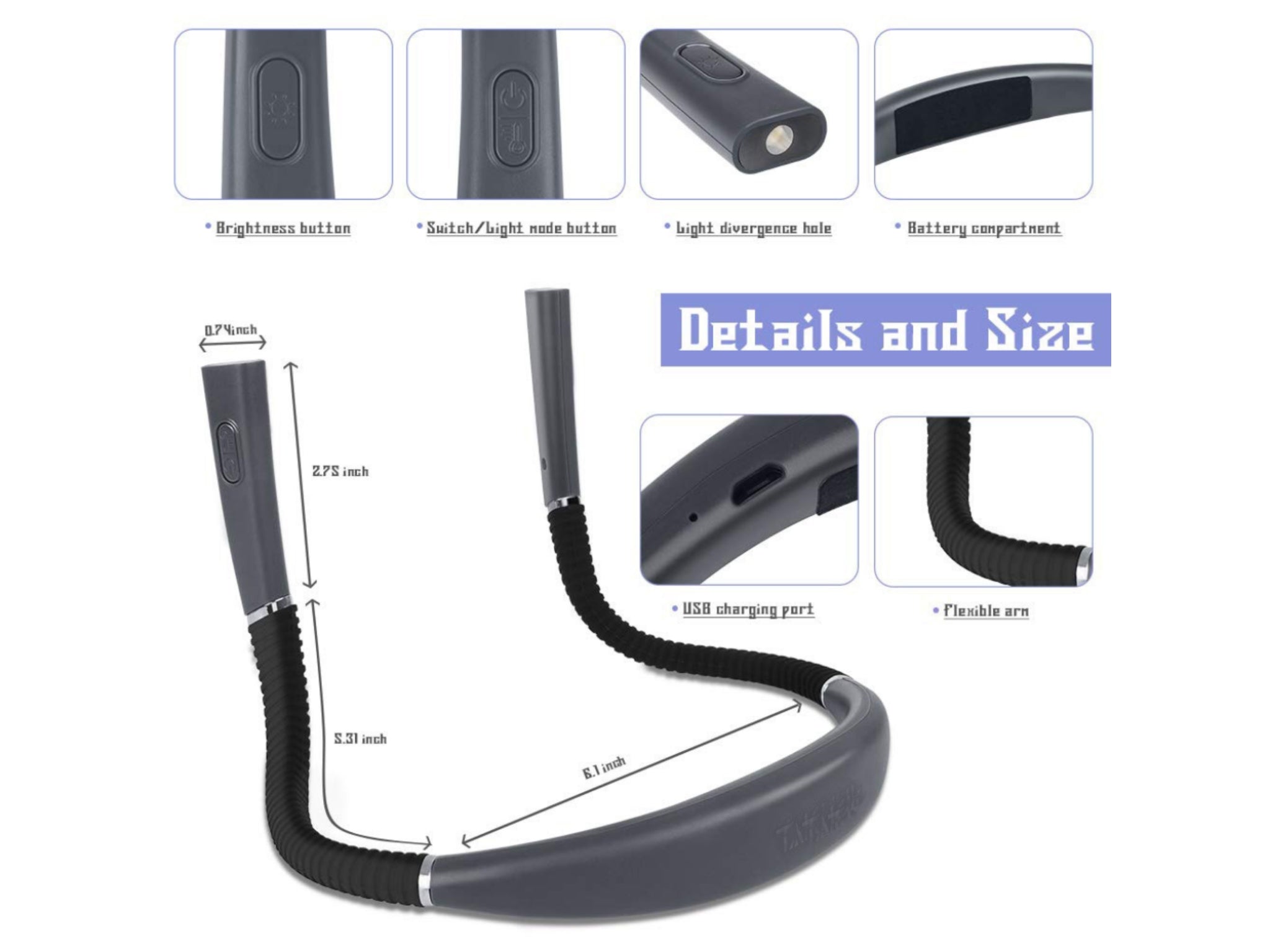 Neck Hanging Night Reading Light