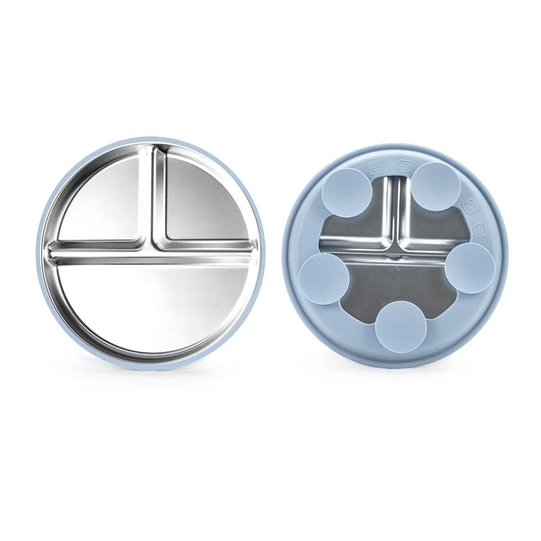 Children's Stainless Steel Baby Food Plates