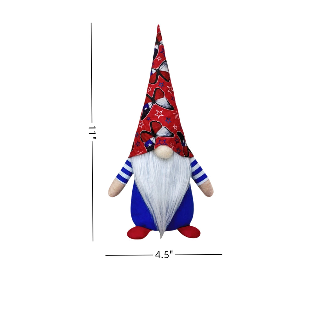 Independence Day Butterfly Printed Faceless Gnome Doll