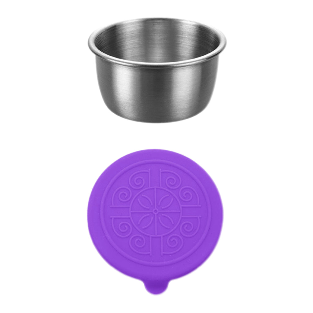 Stainless Steel Dipping Cups With Silicone Lids