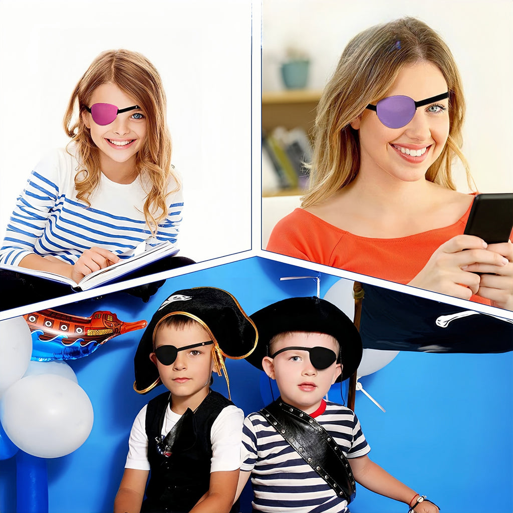 3D Stereoscopic Adjustable One Eyed Pirate Eye Mask