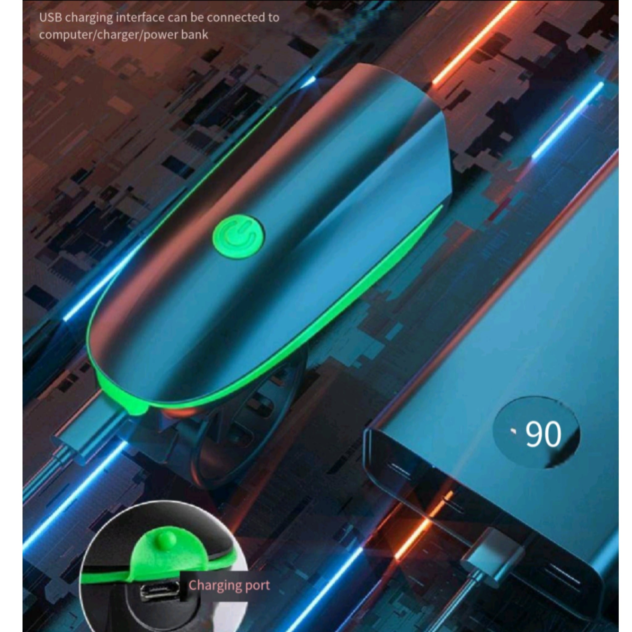Bicycle Light With Integrated Safety Horn
