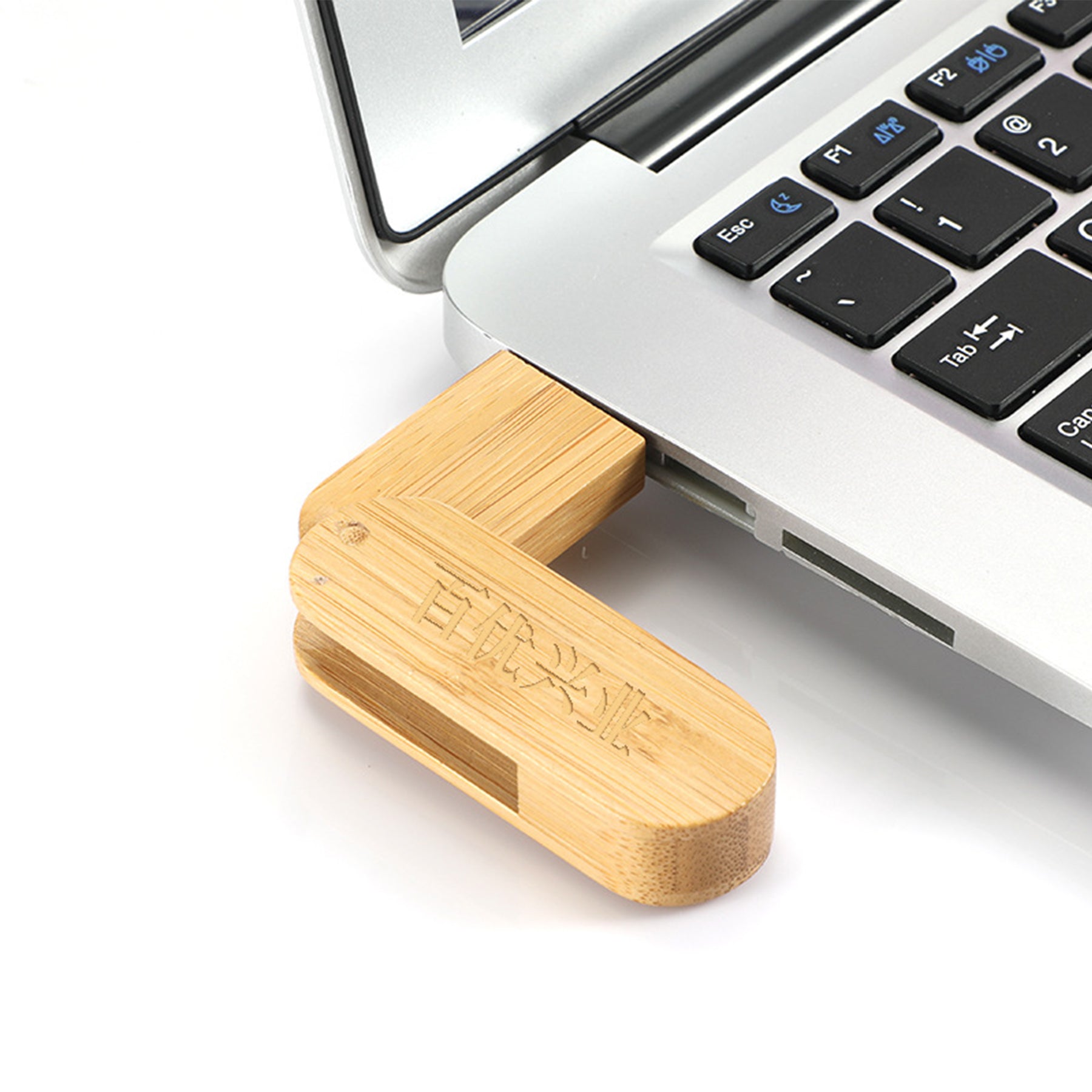 Rotating Wooden USB Drive