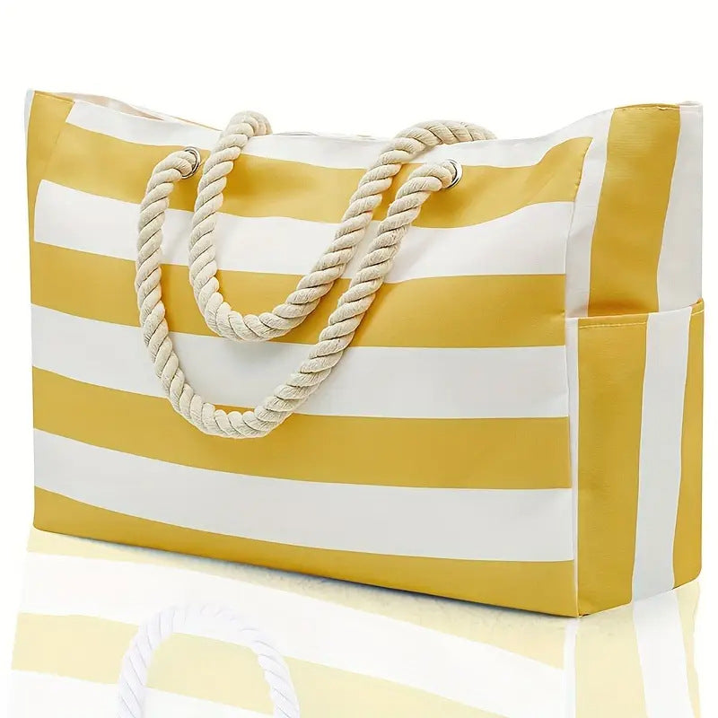 Waterproof Beach Tote Bag with Zipper