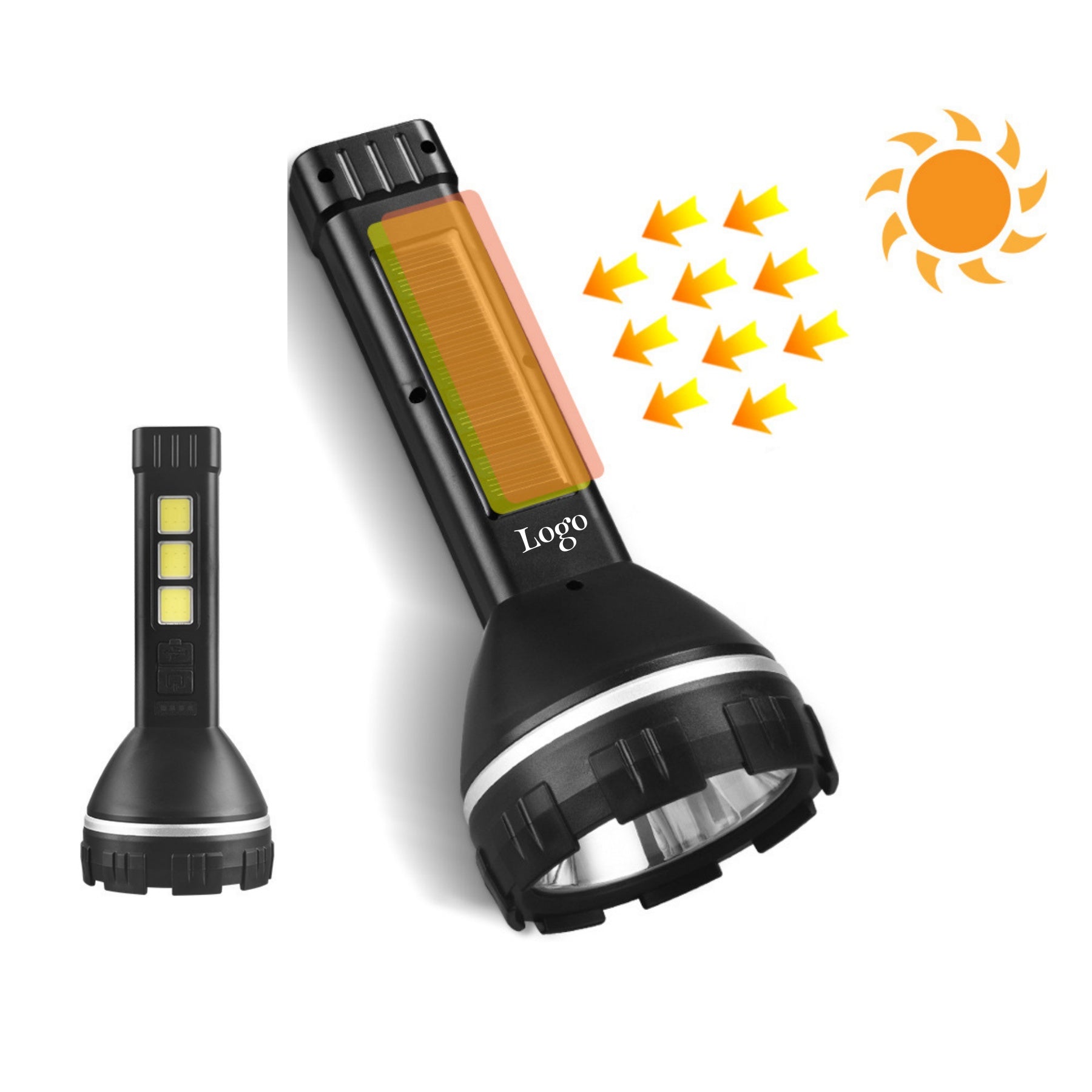 7 Led Solar Multifunctional Flashlight