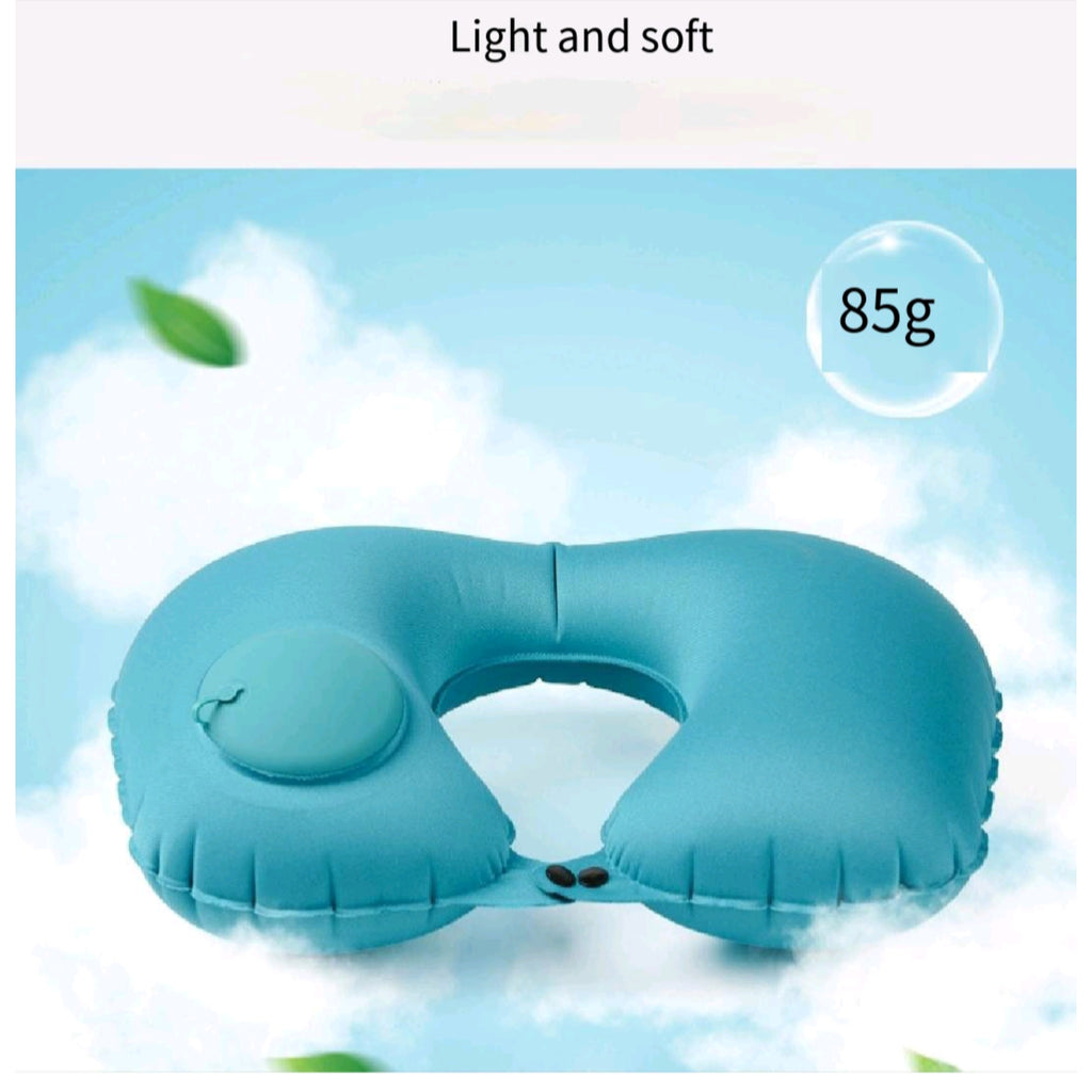 Push Inflate U Shaped Neck Pillow
