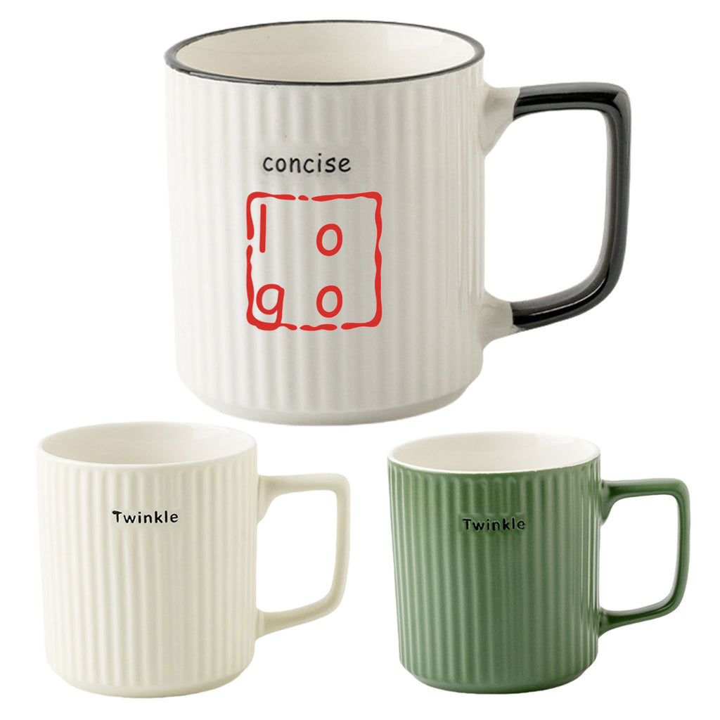 12 Oz Vertical Stripe Mug