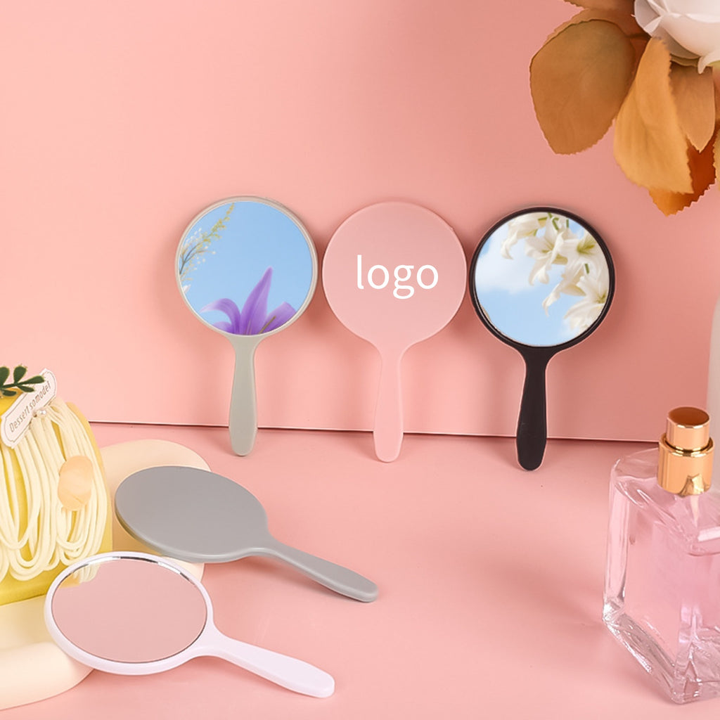 Round Handheld Makeup Mirror