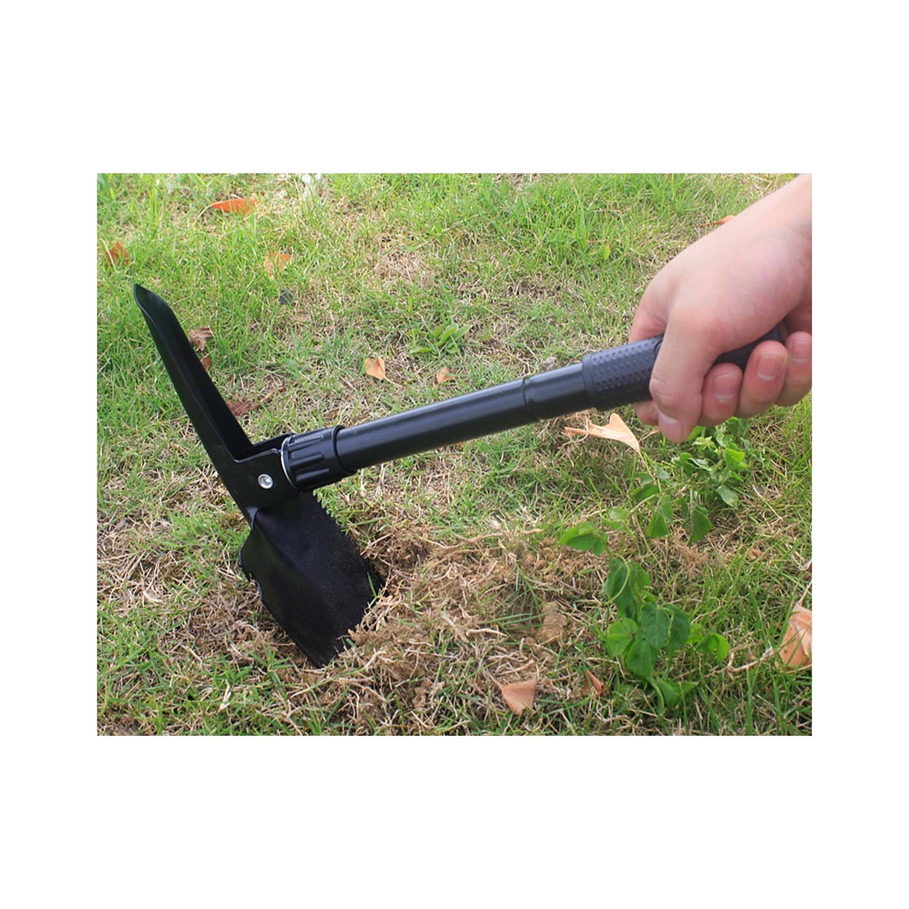 Multi Functional Folding Engineer Shovel/Pickaxe With Storage Bag