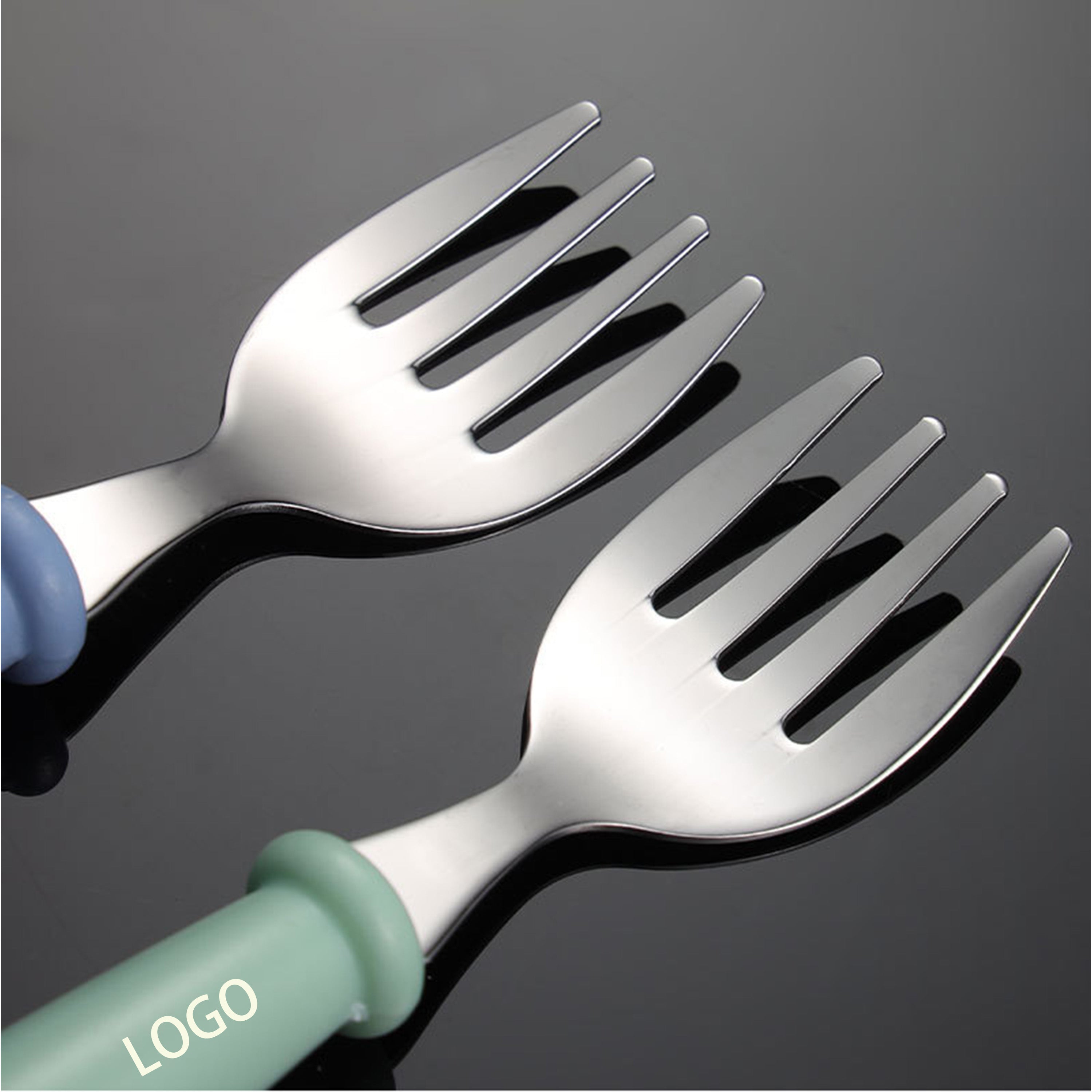 Ergonomic Stainless Steel Baby Fork